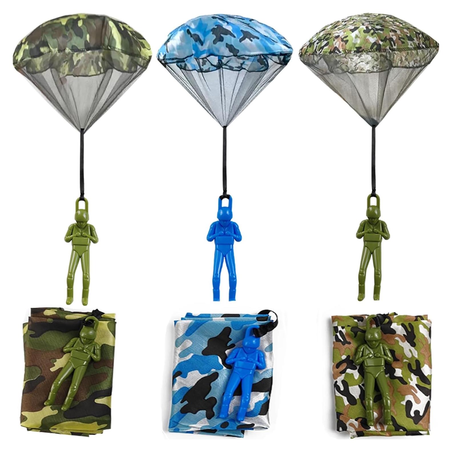 6 Juguetes de Paracaídas Camuflados ROYHOO para Niños