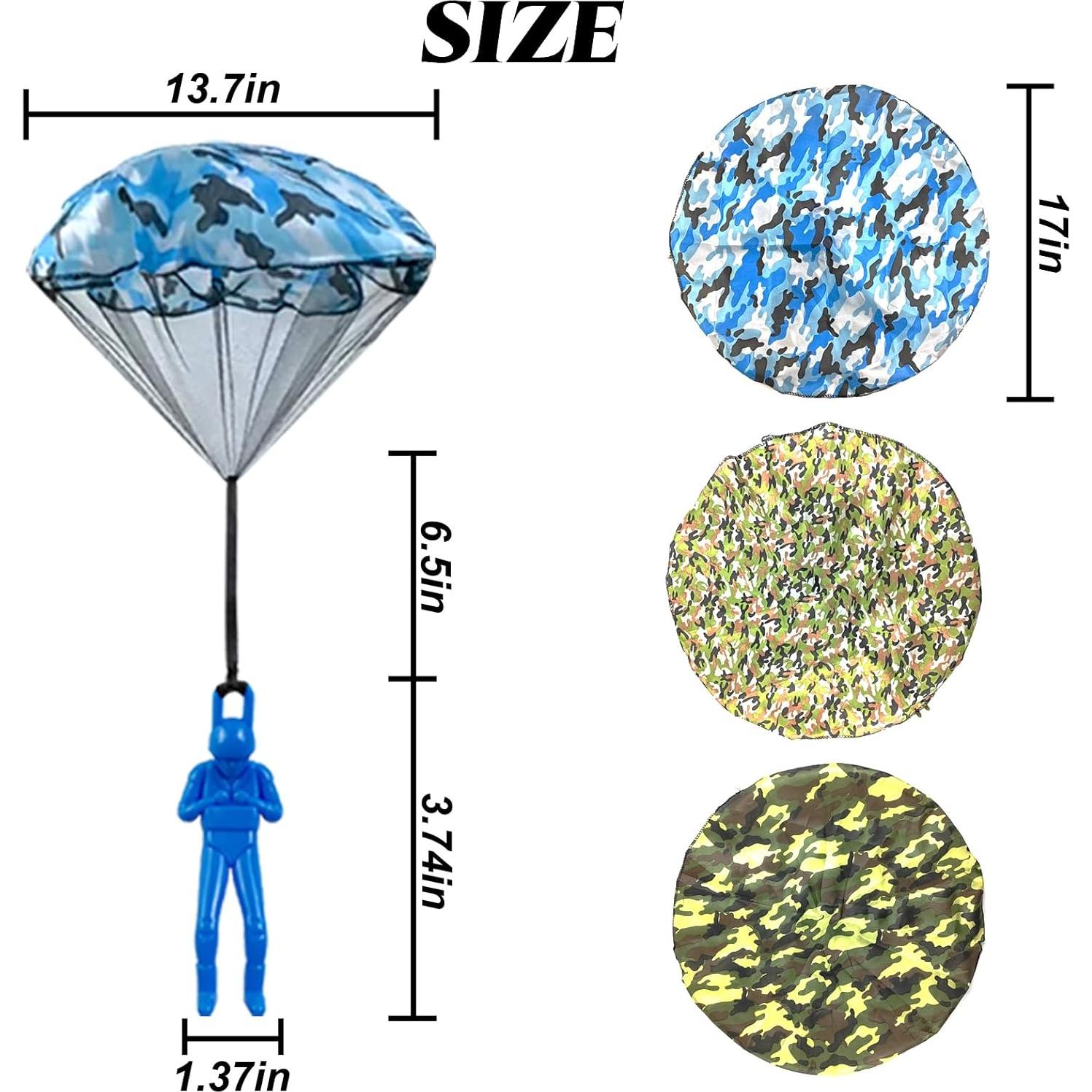 6 Juguetes de Paracaídas Camuflados ROYHOO para Niños
