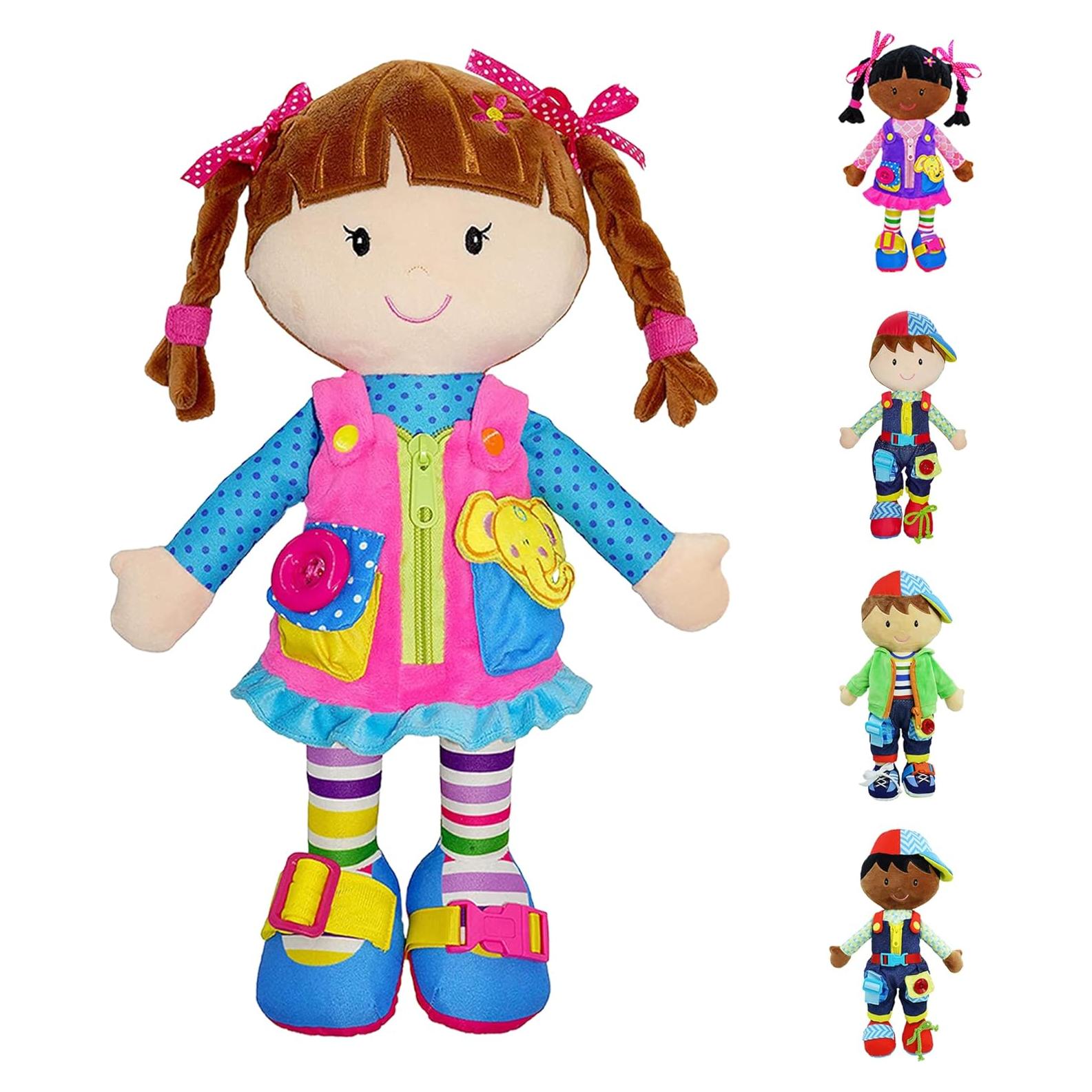 Muñeca de Peluche Educativa June Garden Belle 40 cm