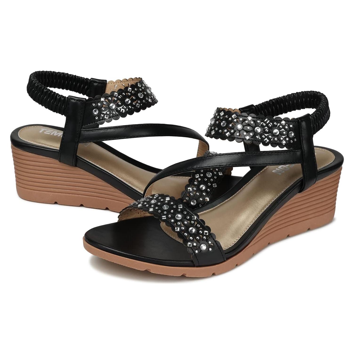 Sandalias de Cuña TEMOFON para Mujer - Verano Elegantes