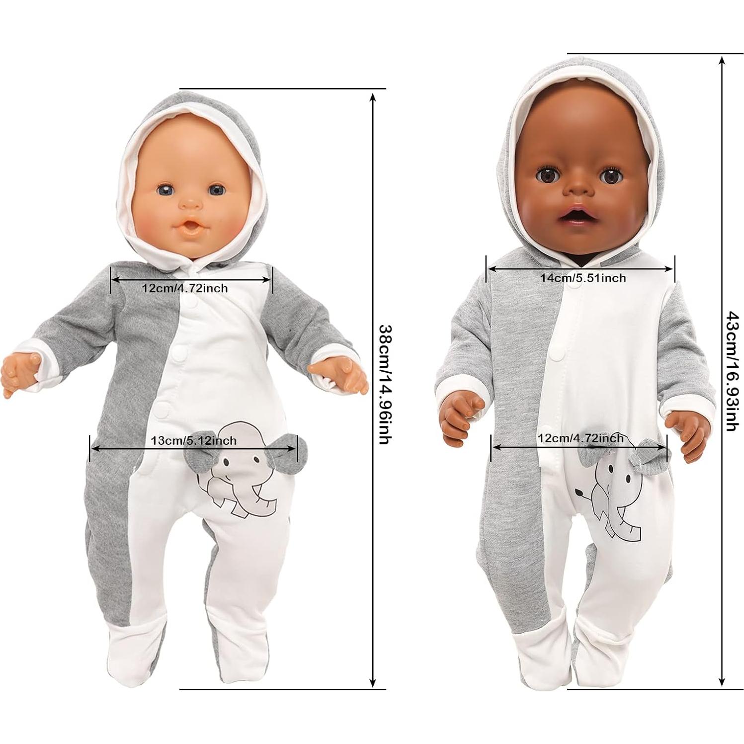 Conjunto de Ropa para Muñeca Enoch Elefante 35 cm Hecho a Mano