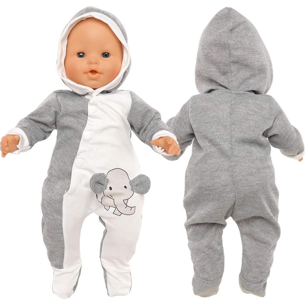 Conjunto de Ropa para Muñeca Enoch Elefante 35 cm Hecho a Mano