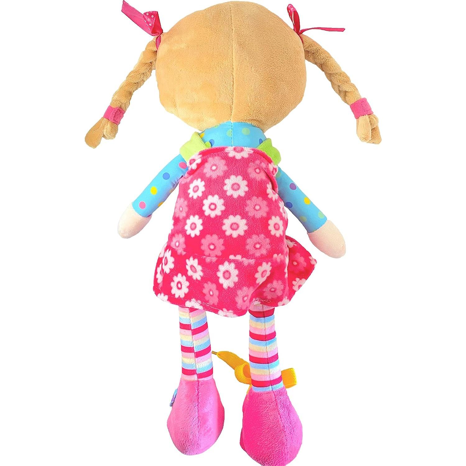 Muñeca de Peluche Sugar Snap 38 cm - Juguete Montessori para Vestirse