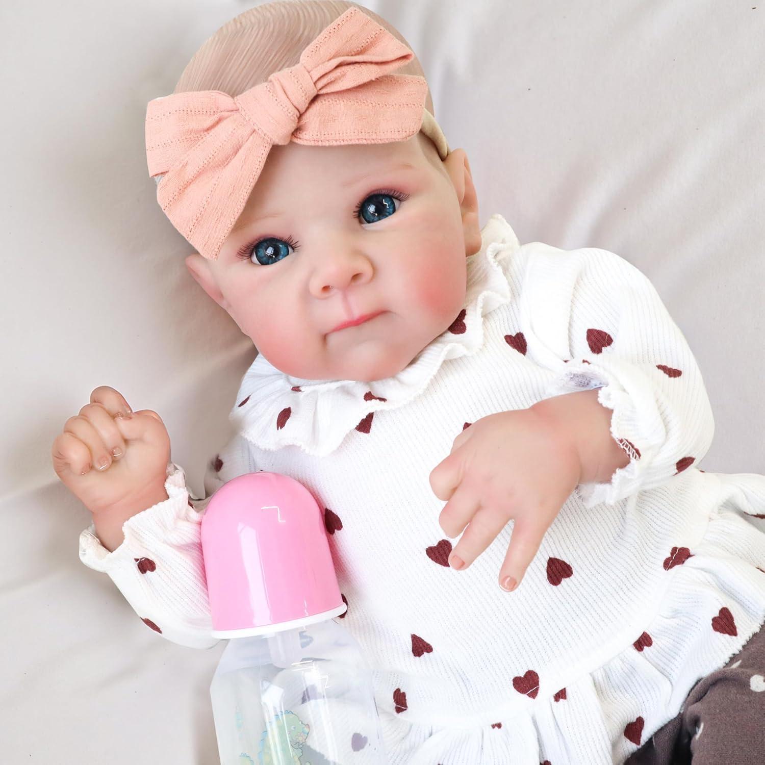 Muñeca Bebé Reborn Realista 45.72 cm XSWPL Bettie Marrón