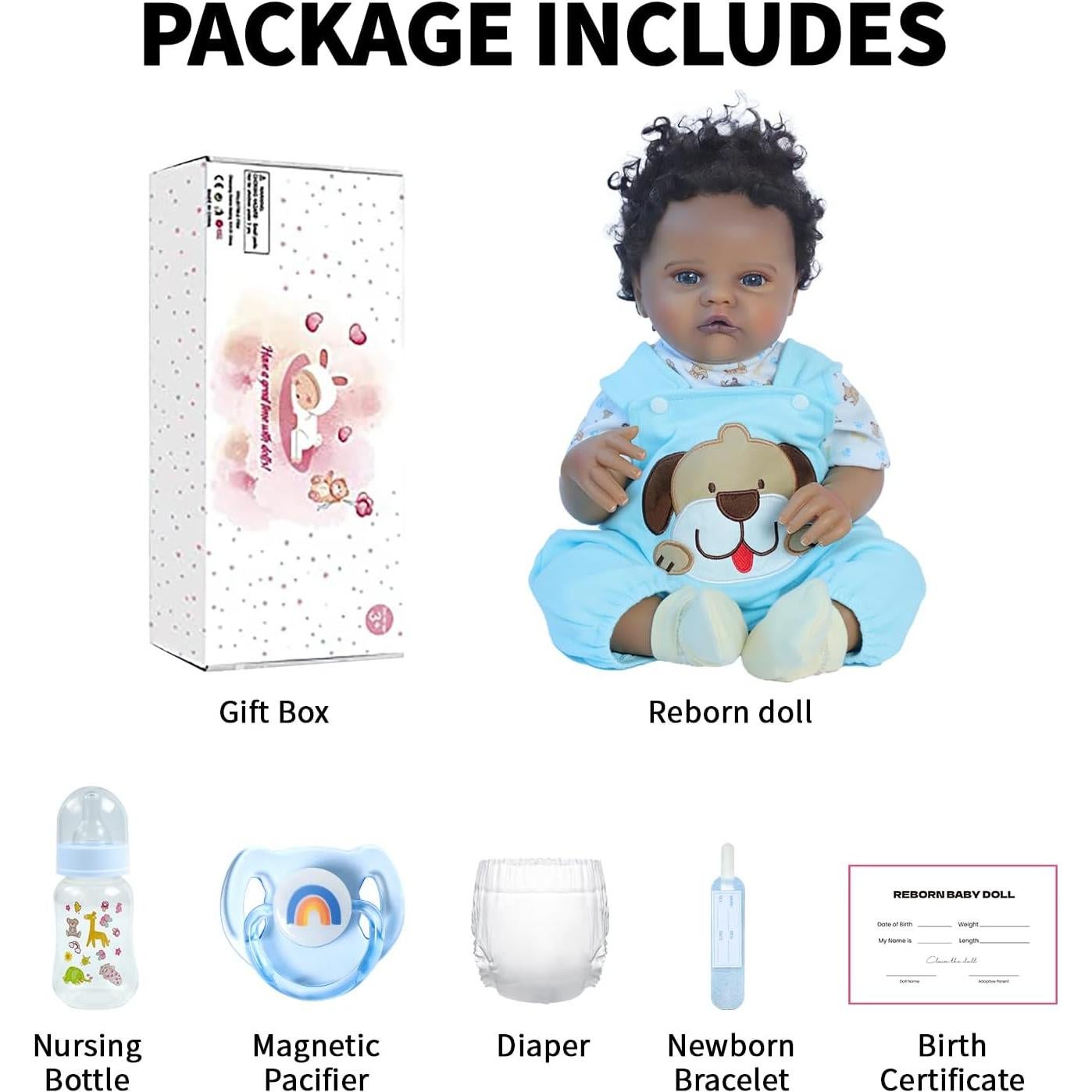 Muñeco Bebé Reborn SCOM Quinbee 50.8 cm Realista con Ropa