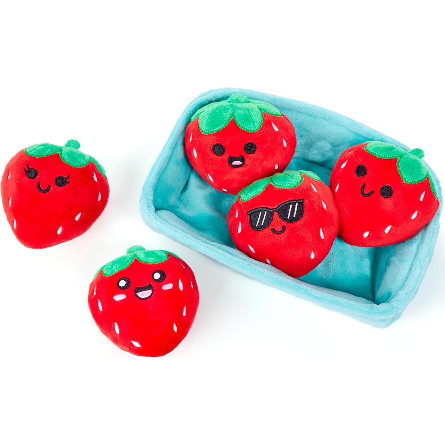 Fresas de Apoyo Emocional Relatable - 5 Peluches Abrazables