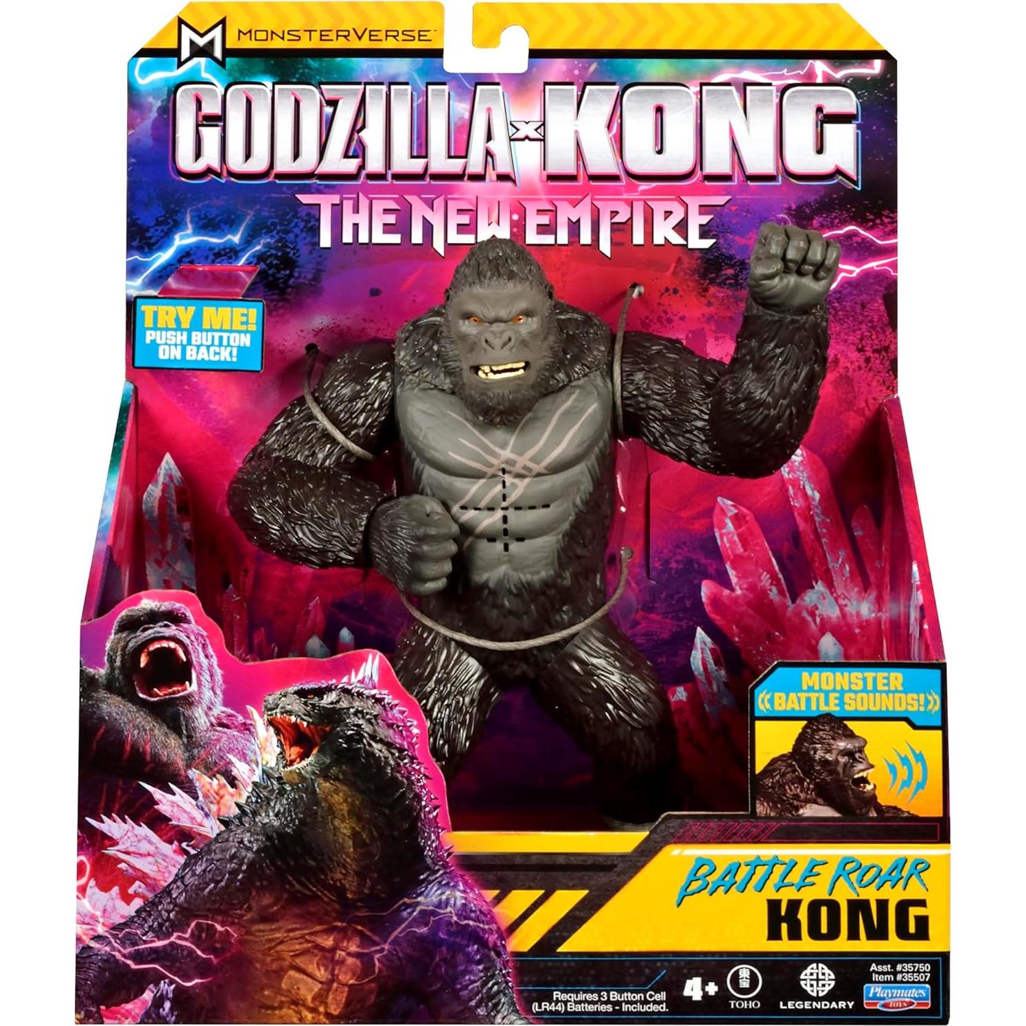 Figura de Kong con rugido de batalla 18 cm Playmates Toys