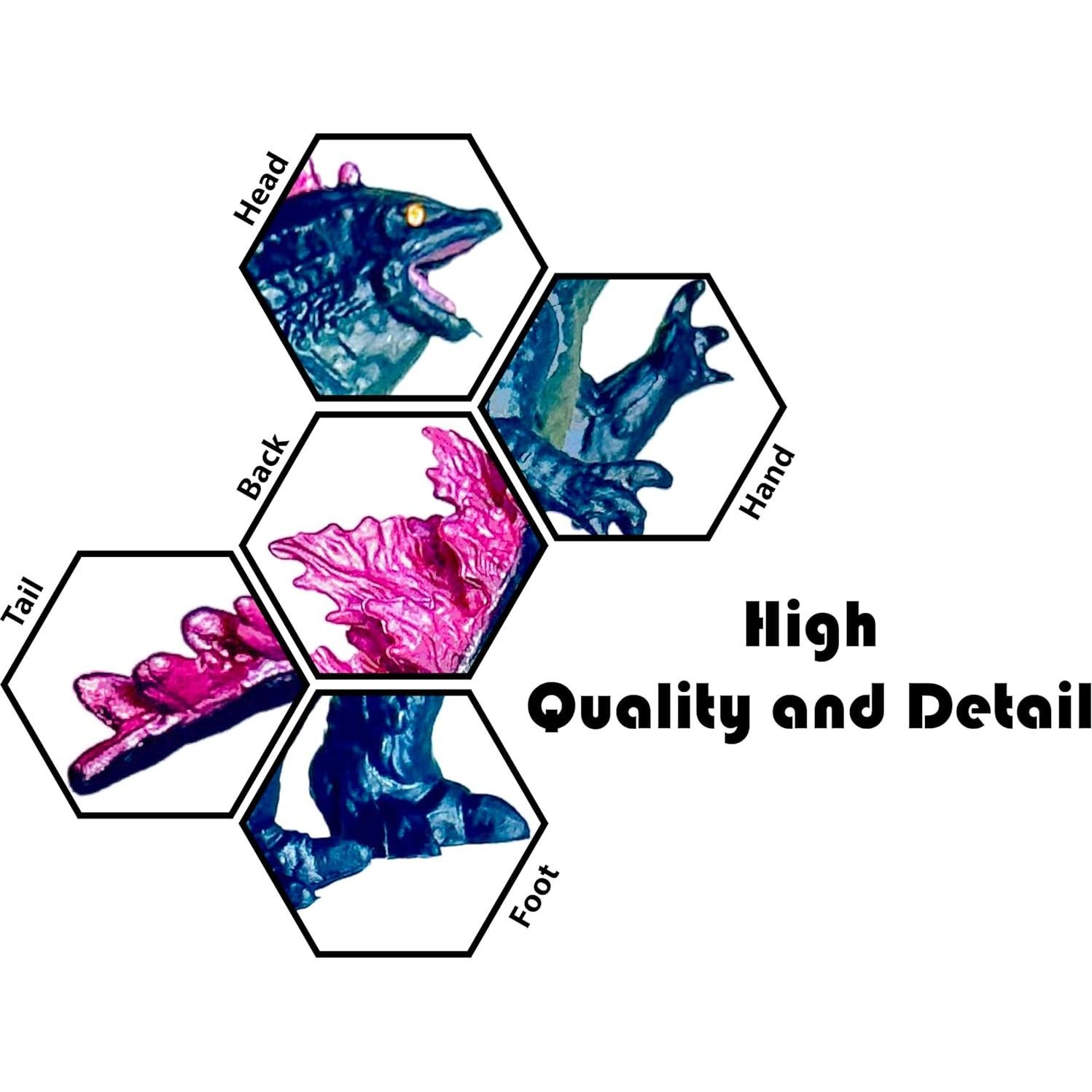 Set de 6 Figuras de Acción Godzilla x Kong TwCare 11.4 cm