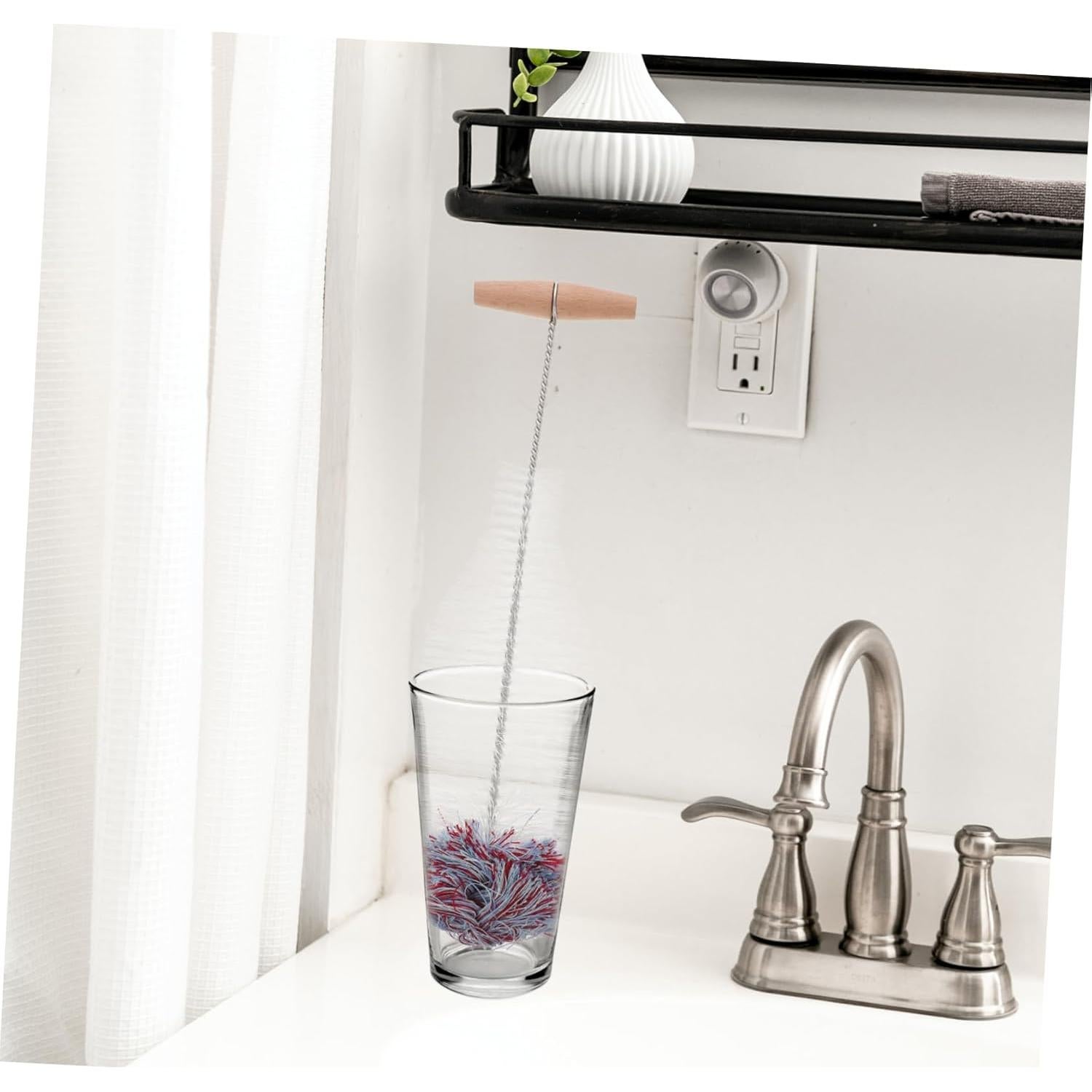 Cepillo Limpiador de Botellas OUNONA 2 Piezas Flexible 32.9cm