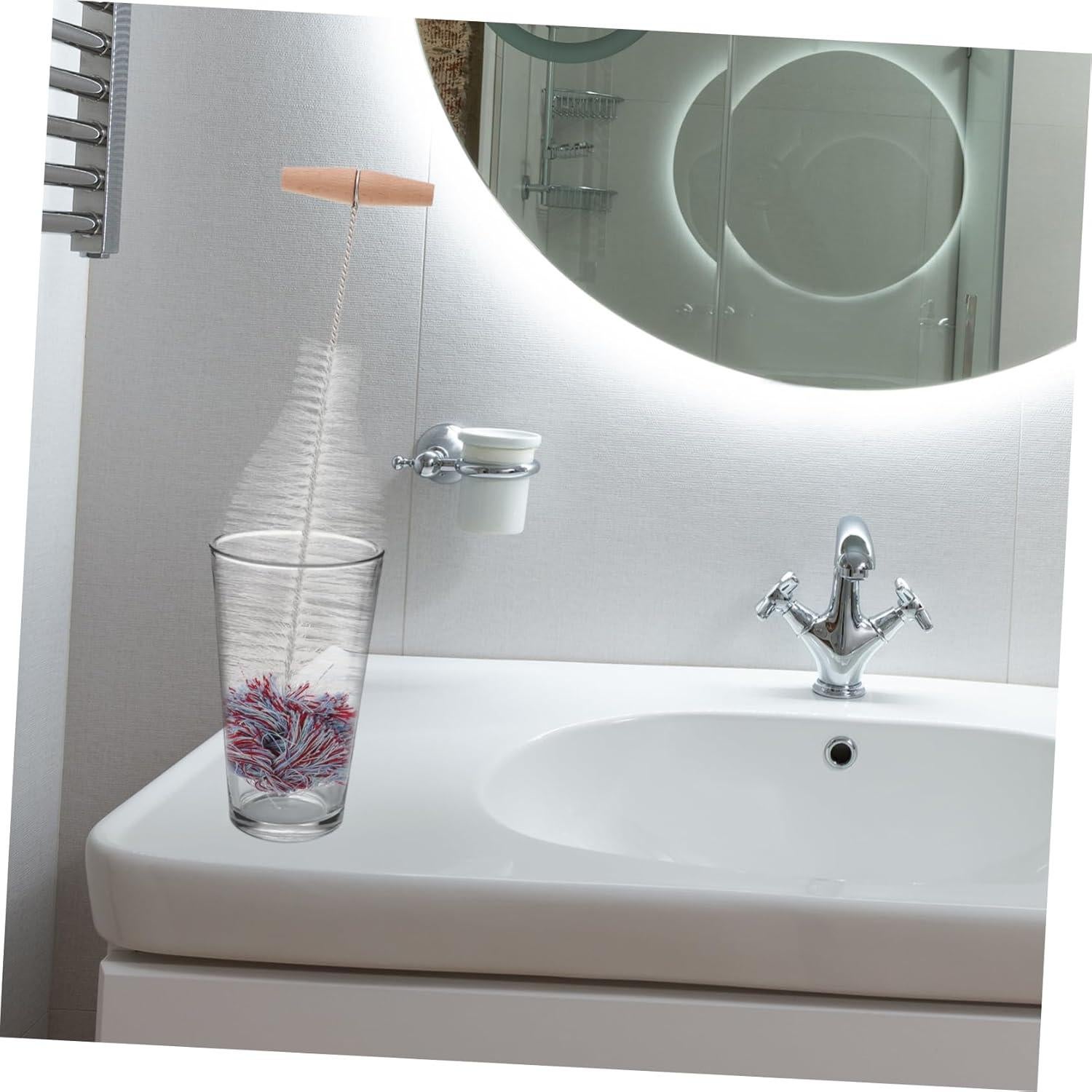 Cepillo Limpiador de Botellas OUNONA 2 Piezas Flexible 32.9cm