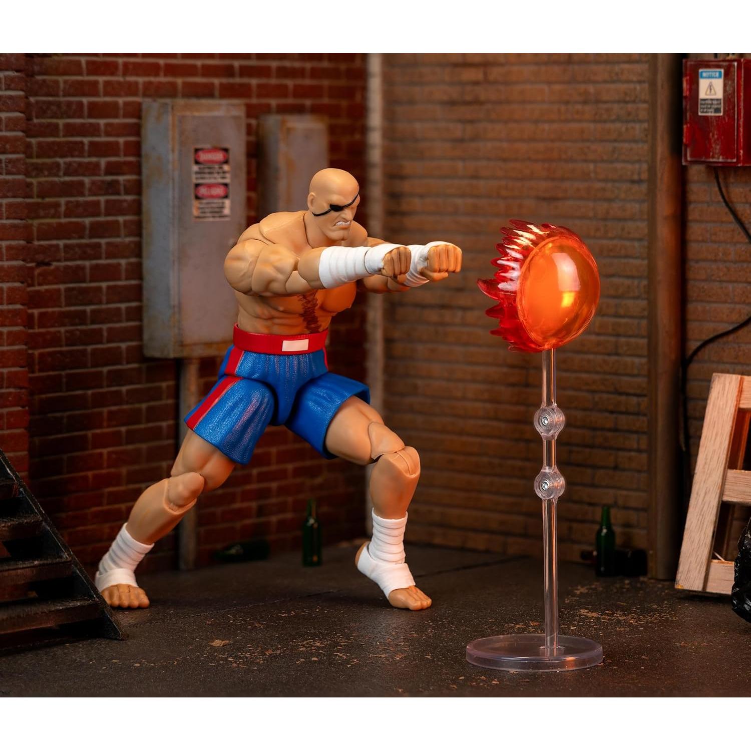 Figura de Acción Jada Toys Sagat 1:12 Articulada 19.3 cm