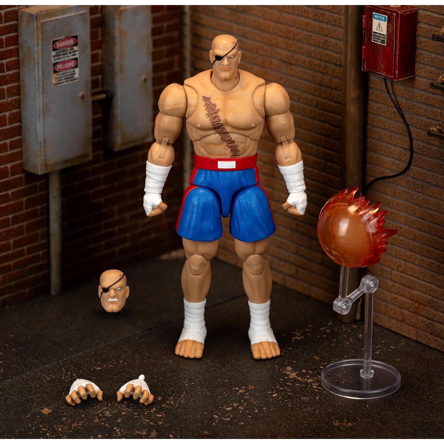Figura de Acción Jada Toys Sagat 1:12 Articulada 19.3 cm
