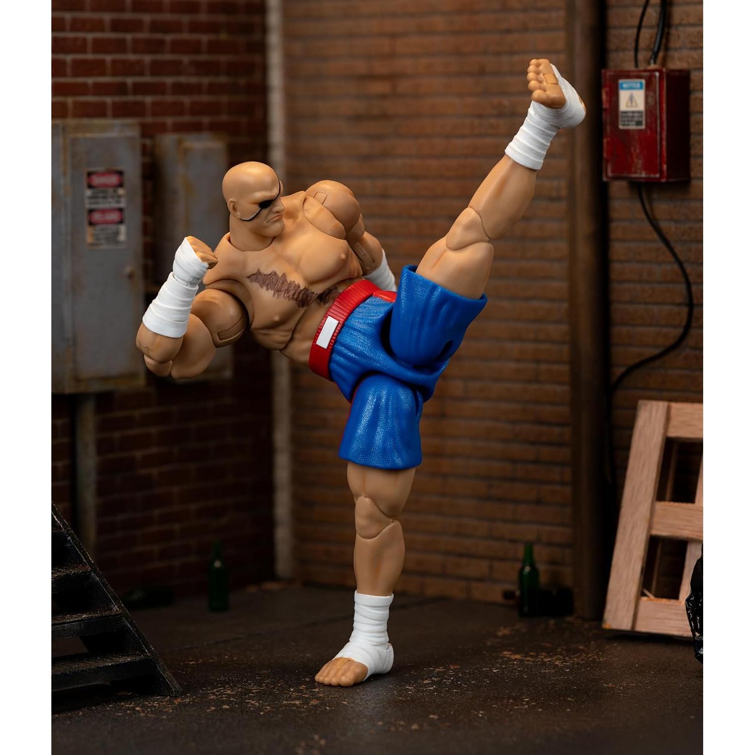 Figura de Acción Jada Toys Sagat 1:12 Articulada 19.3 cm
