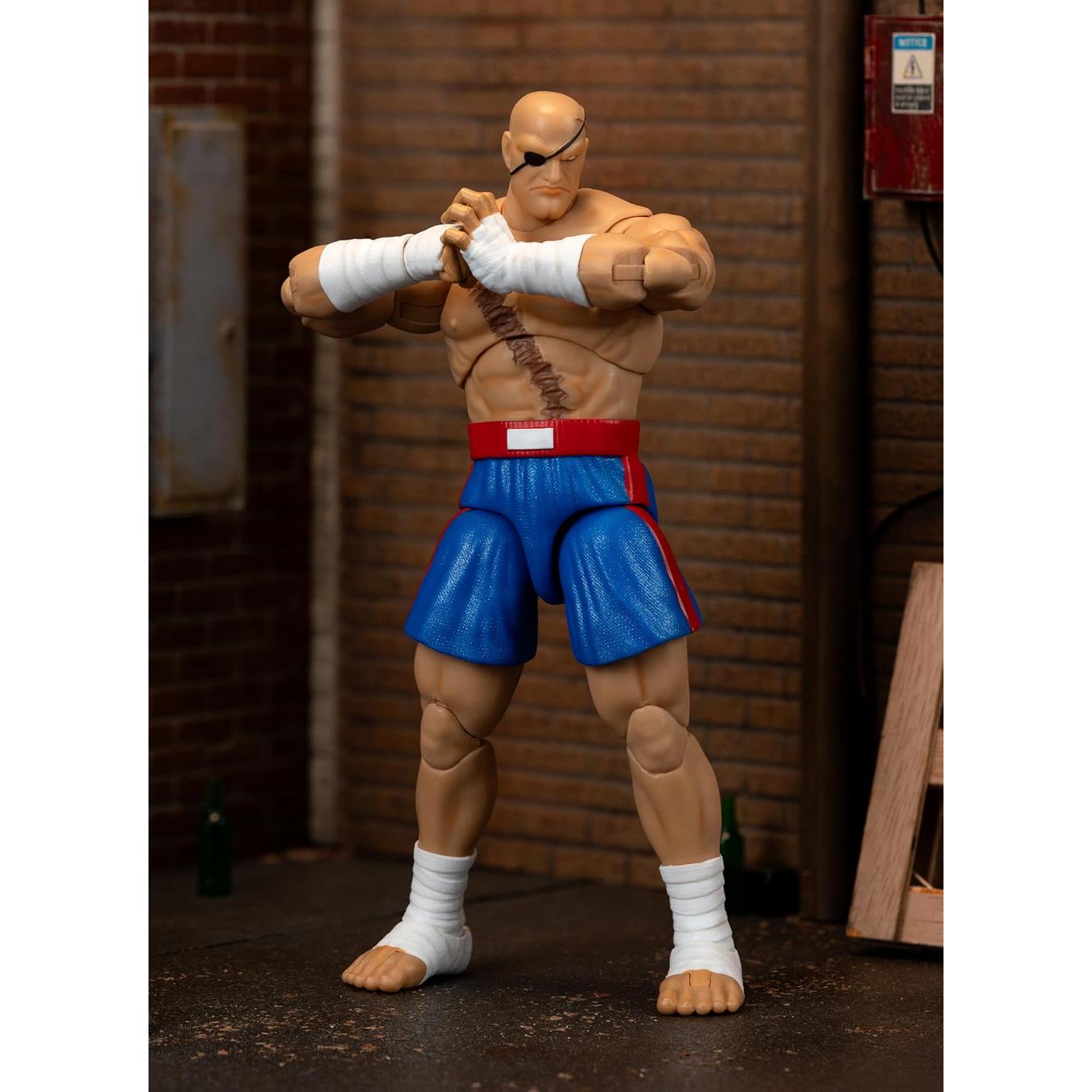 Figura de Acción Jada Toys Sagat 1:12 Articulada 19.3 cm