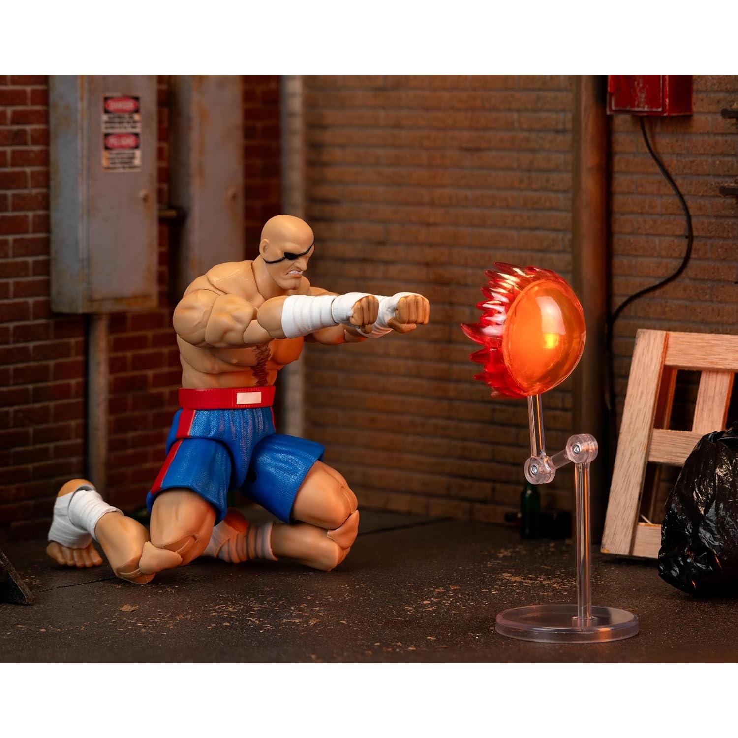 Figura de Acción Jada Toys Sagat 1:12 Articulada 19.3 cm