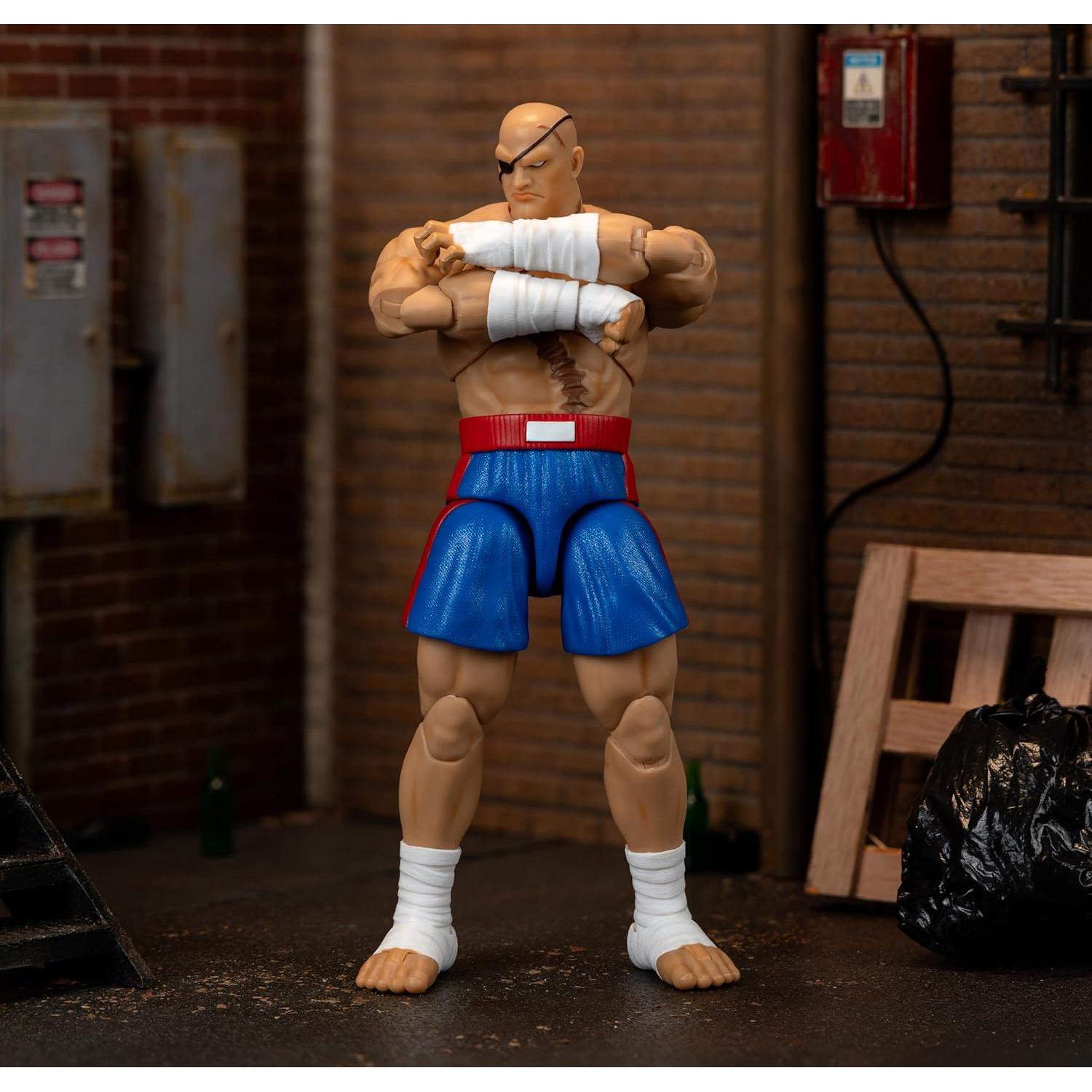 Figura de Acción Jada Toys Sagat 1:12 Articulada 19.3 cm
