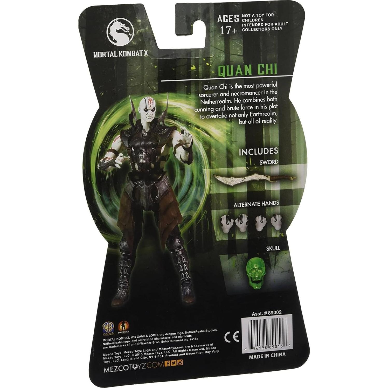Figura de Acción Quan Chi 15 cm Mezco Mortal Kombat X