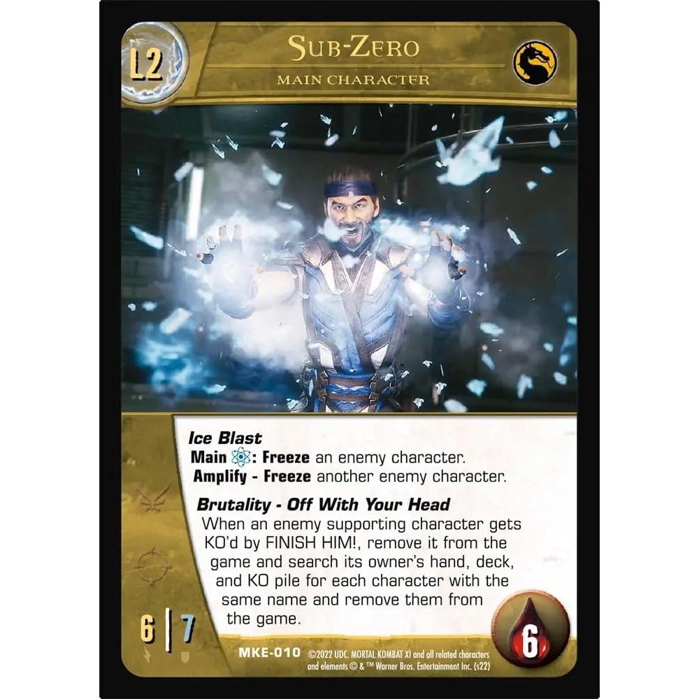 Juego de Cartas Mortal Kombat 11 Upper Deck 200 Cartas