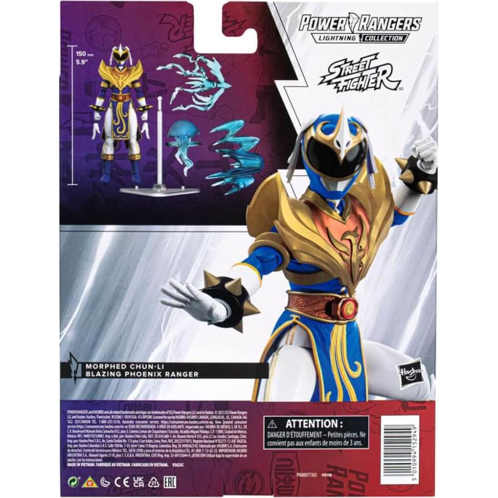 Figura de Acción Chun-Li Morphed Power Rangers 15 cm Hasbro