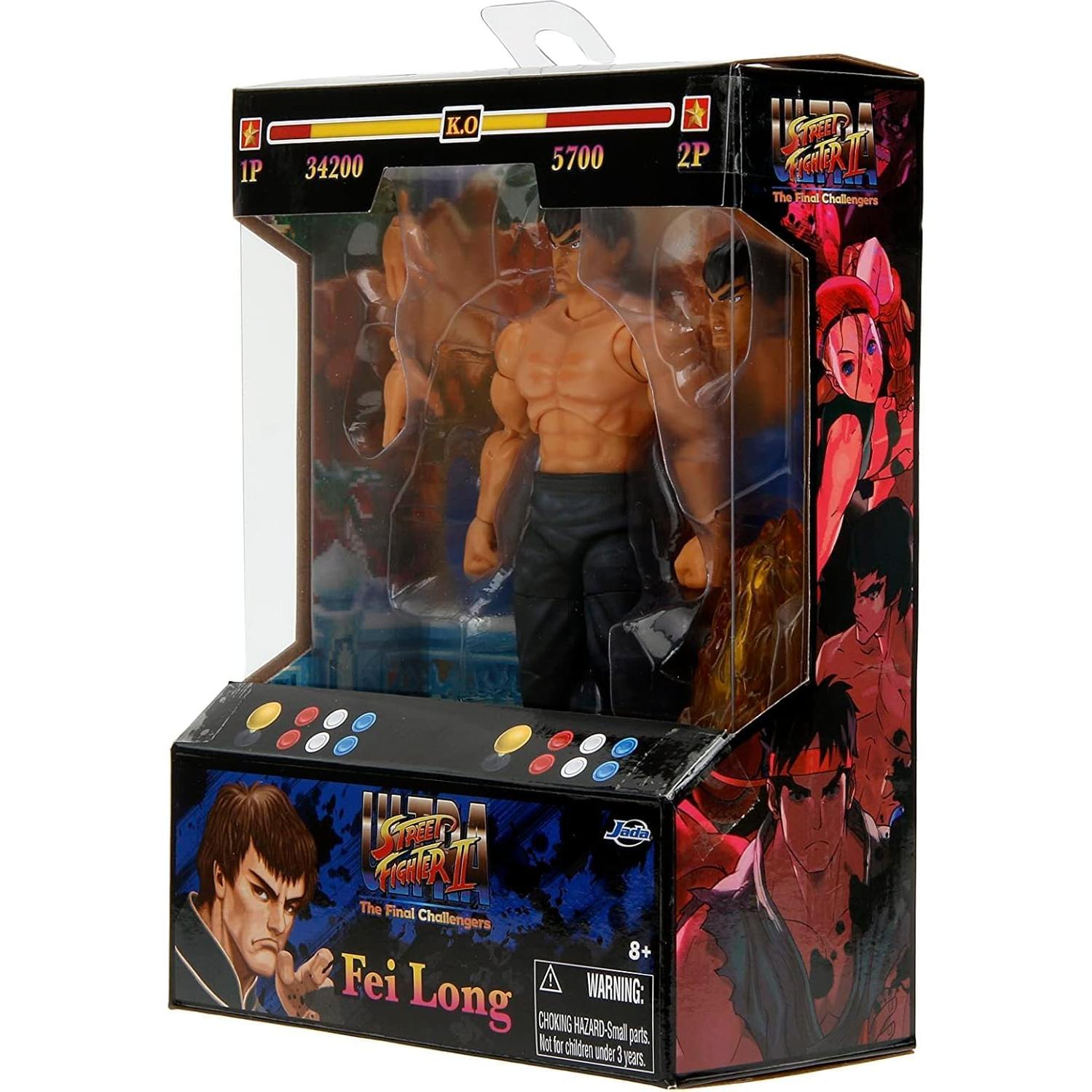 Figura de Acción Fei Long 15.2 cm Jada Models Street Fighter II