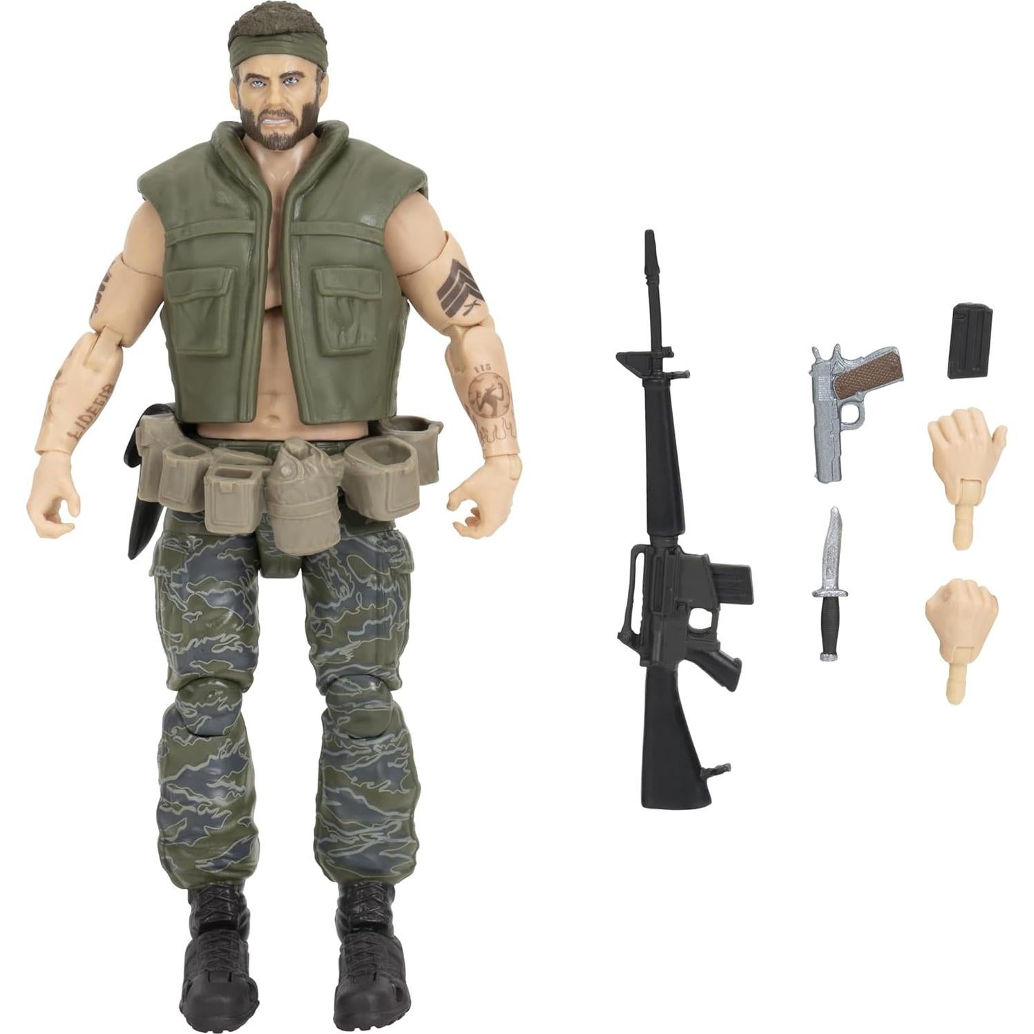 Figura Articulada Frank Woods Call of Duty 16.5 cm con Accesorios