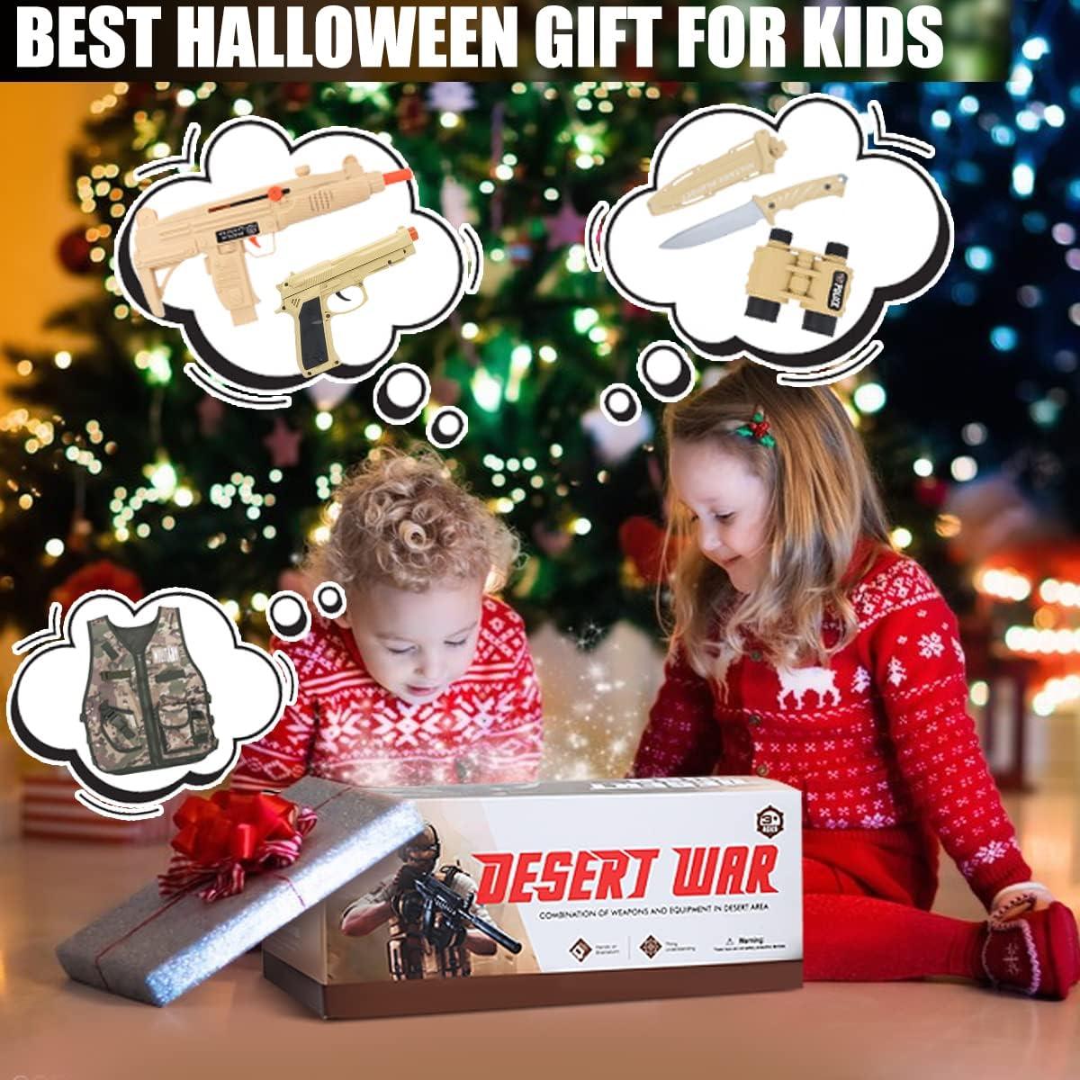 Disfraz de Ejército para Niños Chaowan con Accesorios 17 PCS