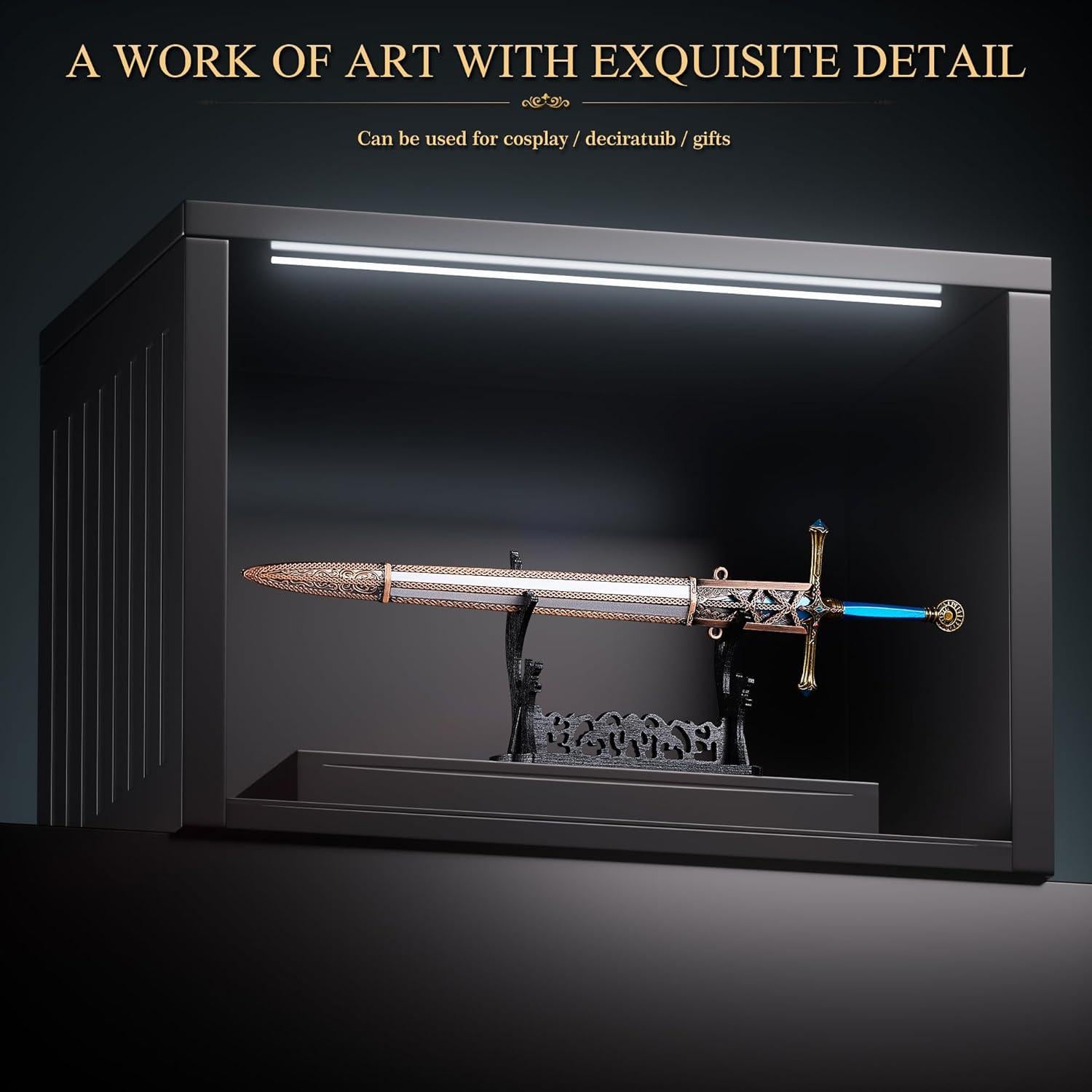 Espada Caballero Caria Elden Ring 30 cm Metal con Soporte