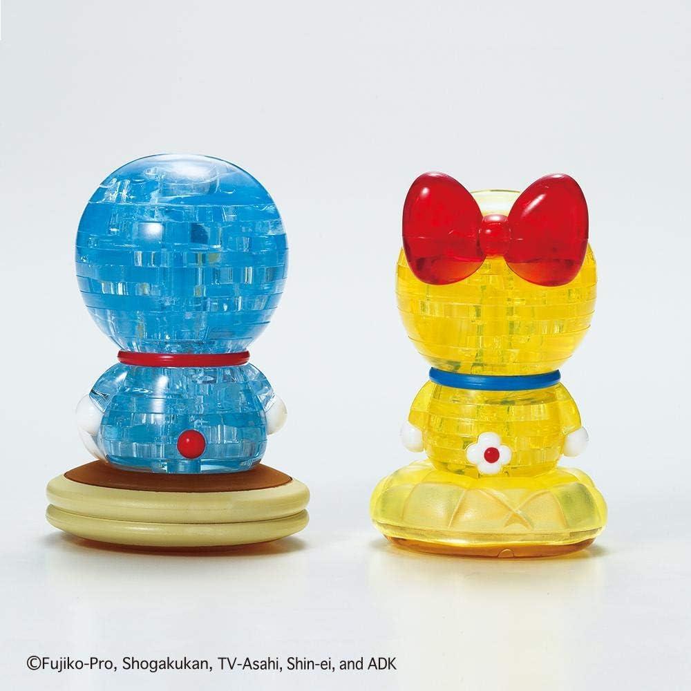 Rompecabezas 3D de Cristal Doraemon y Dorami 57 Piezas