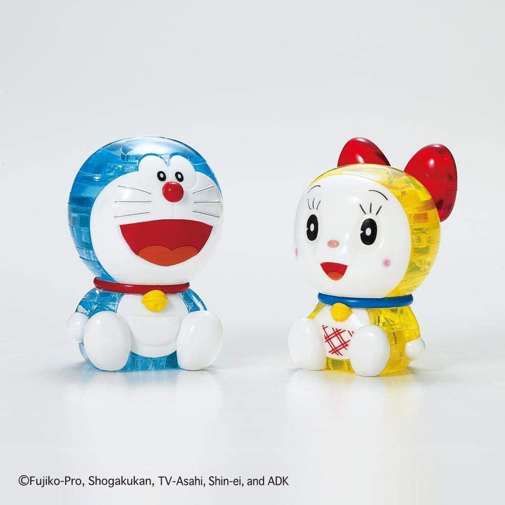 Rompecabezas 3D de Cristal Doraemon y Dorami 57 Piezas