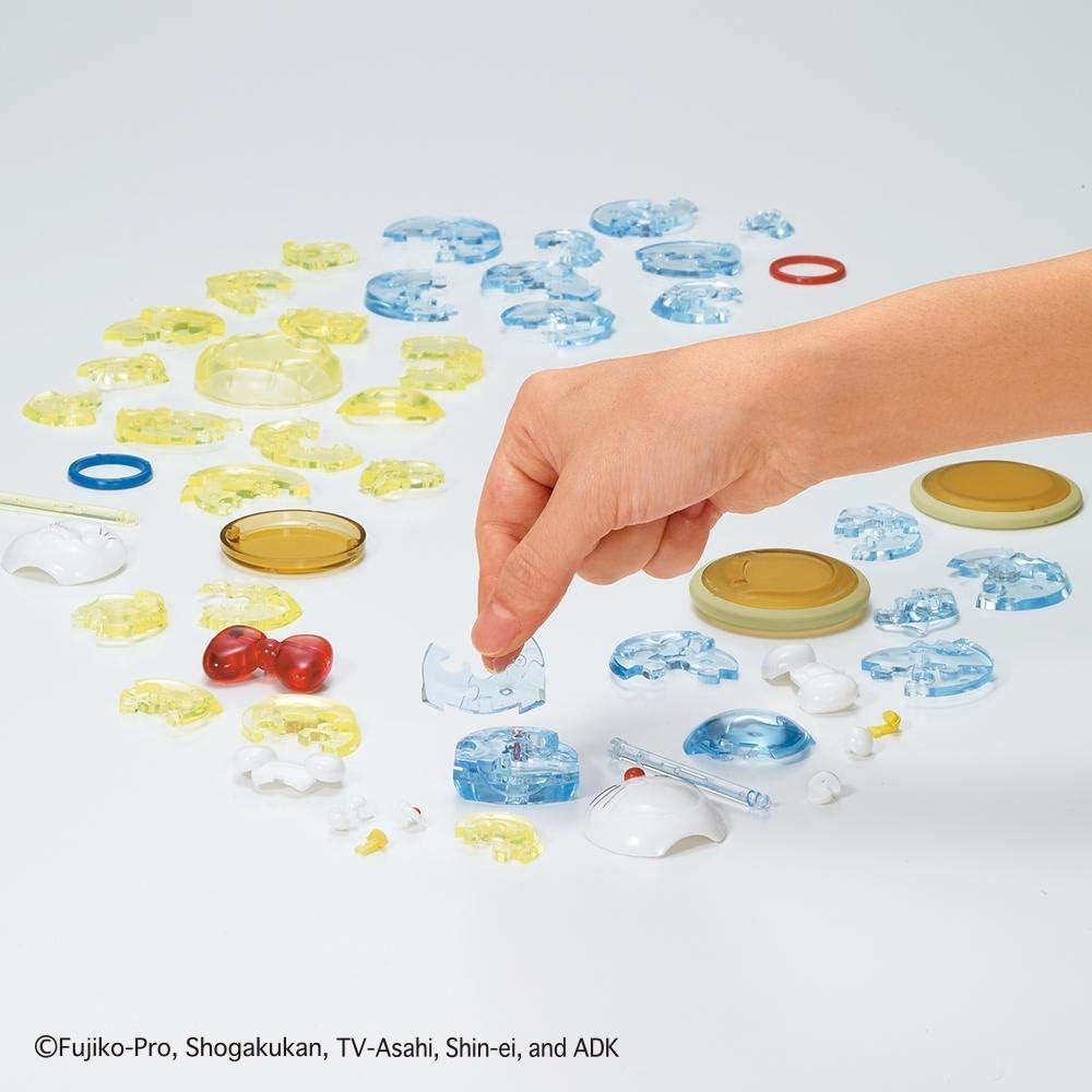 Rompecabezas 3D de Cristal Doraemon y Dorami 57 Piezas