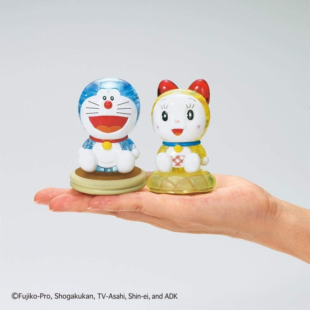 Rompecabezas 3D de Cristal Doraemon y Dorami 57 Piezas