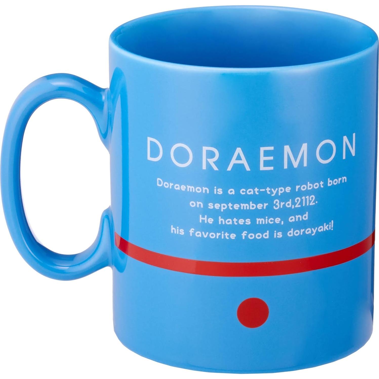 Taza Grande Doraemon Kaneshotouki 500ml Azul Cerámica