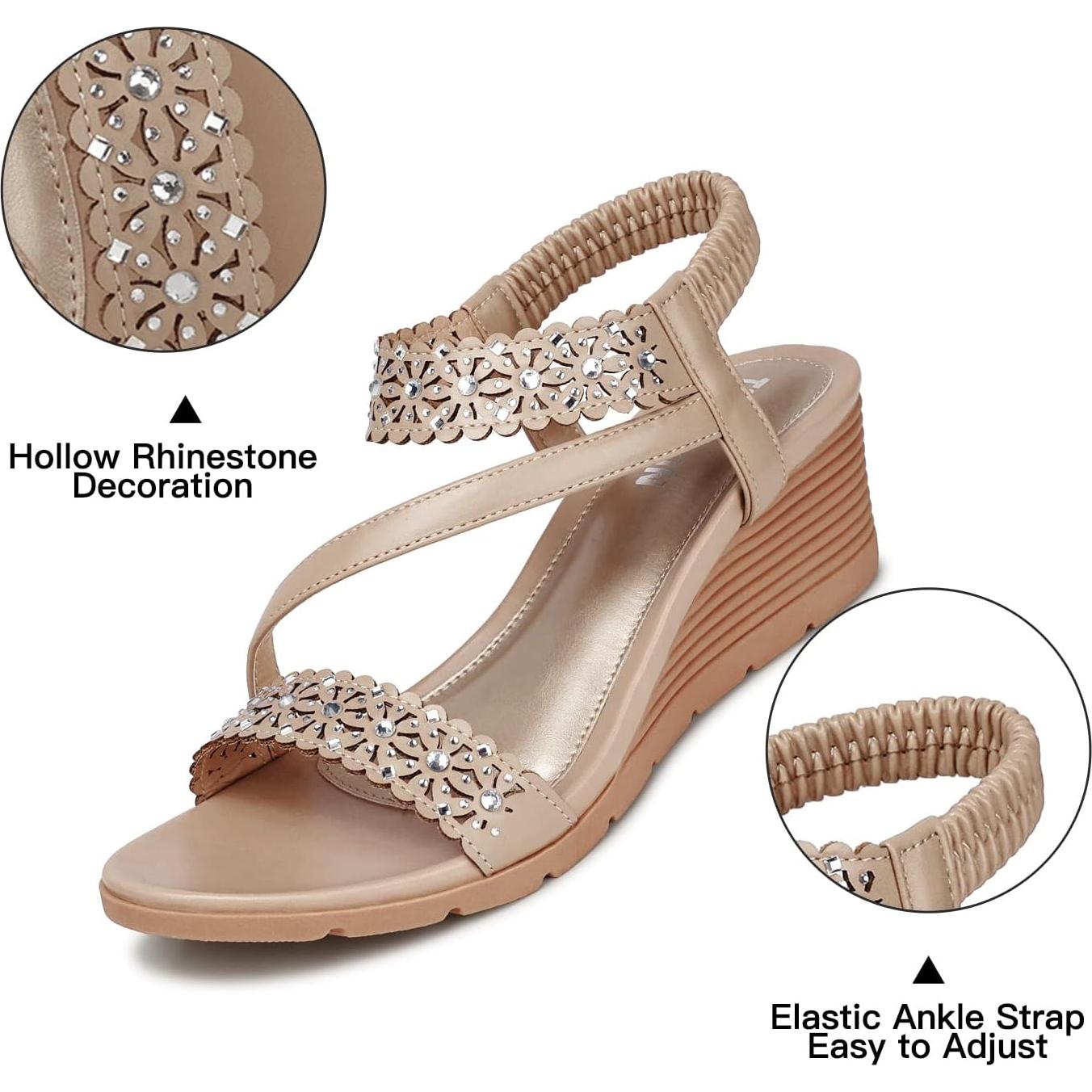 Sandalias de Cuña TEMOFON para Mujer - Verano Abiertas