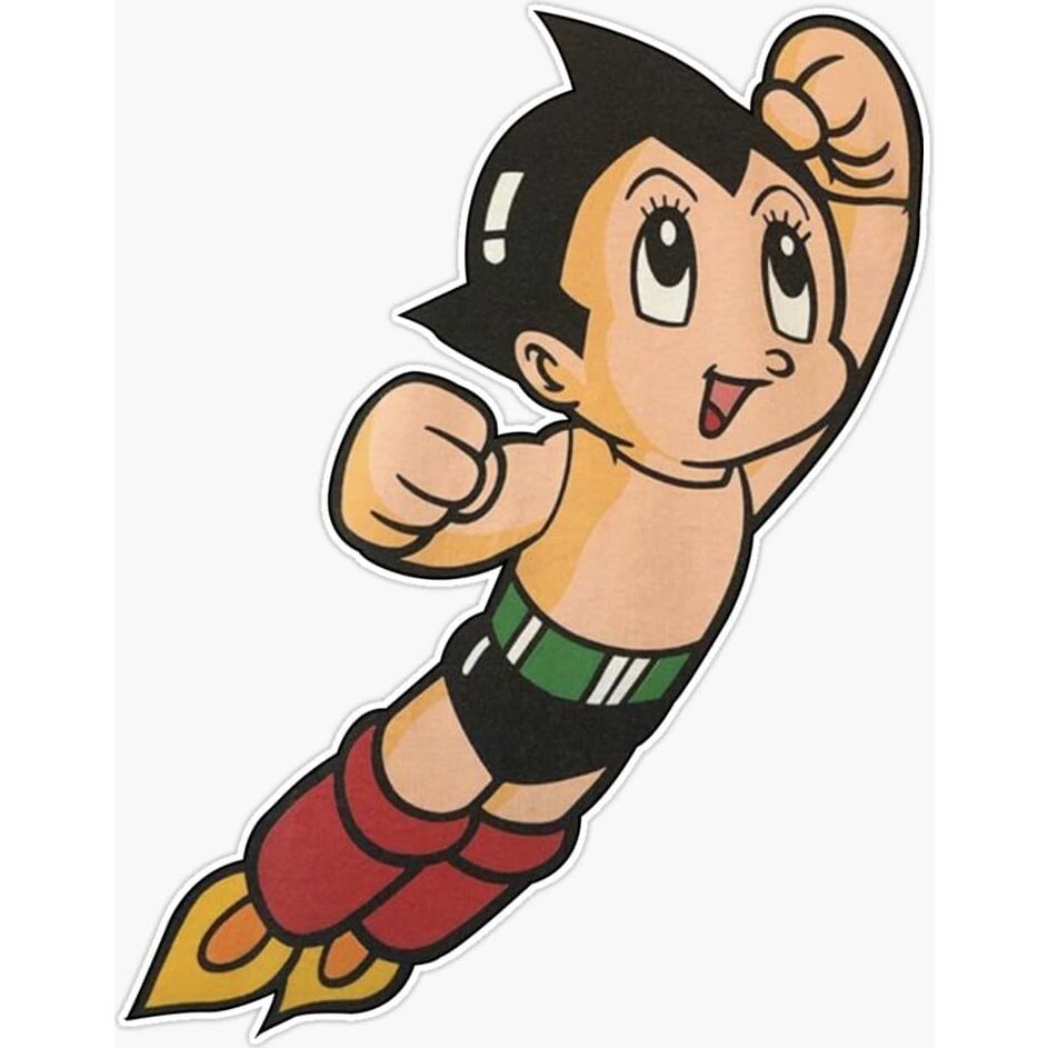 Pegatina Vinilo 5" Astroboy Anime Robot Vision Graphics