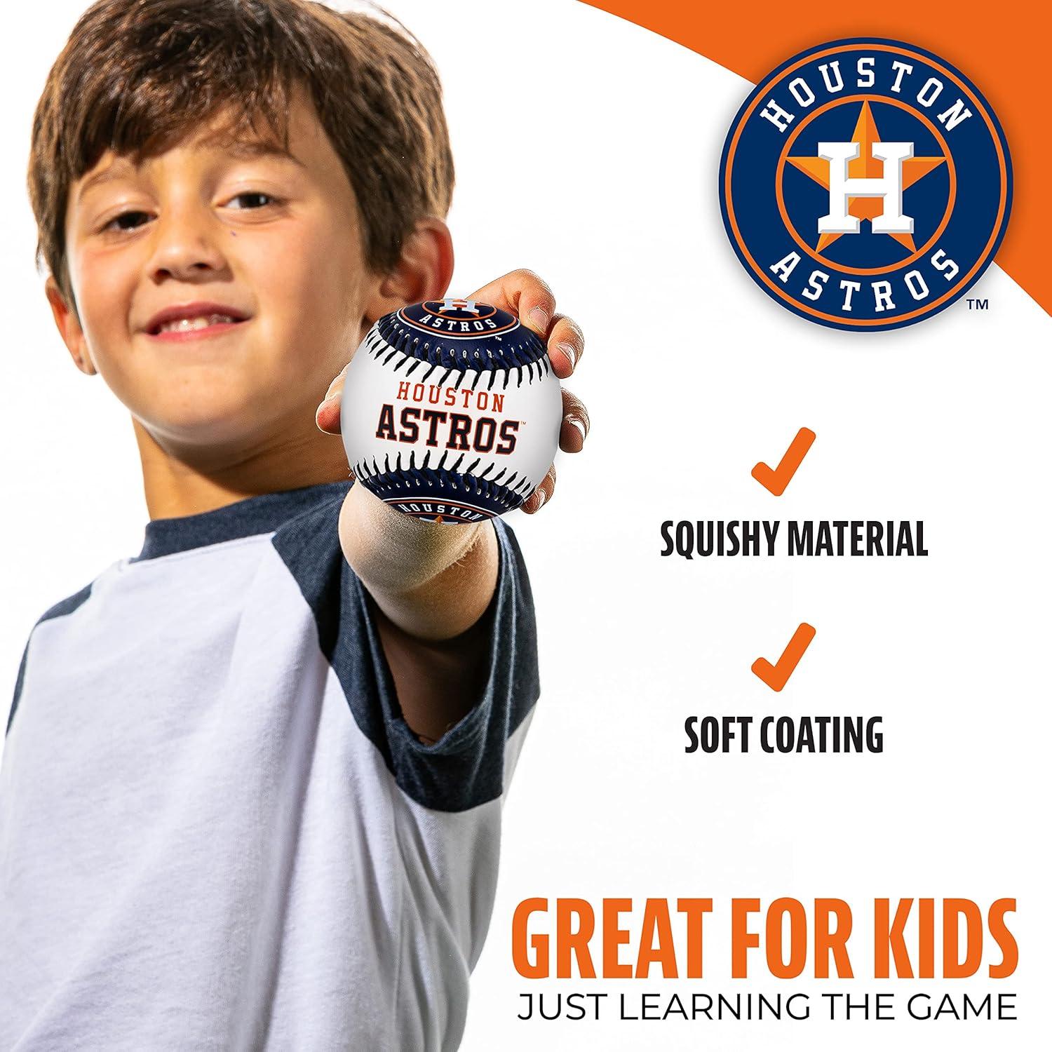 Pelota de béisbol suave Franklin Sports MLB Houston Astros