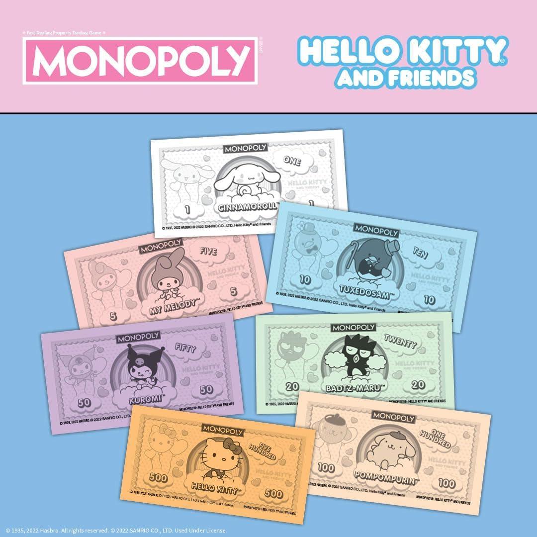 Monopoly Hello Kitty y Amigos - Juego de Mesa Coleccionable