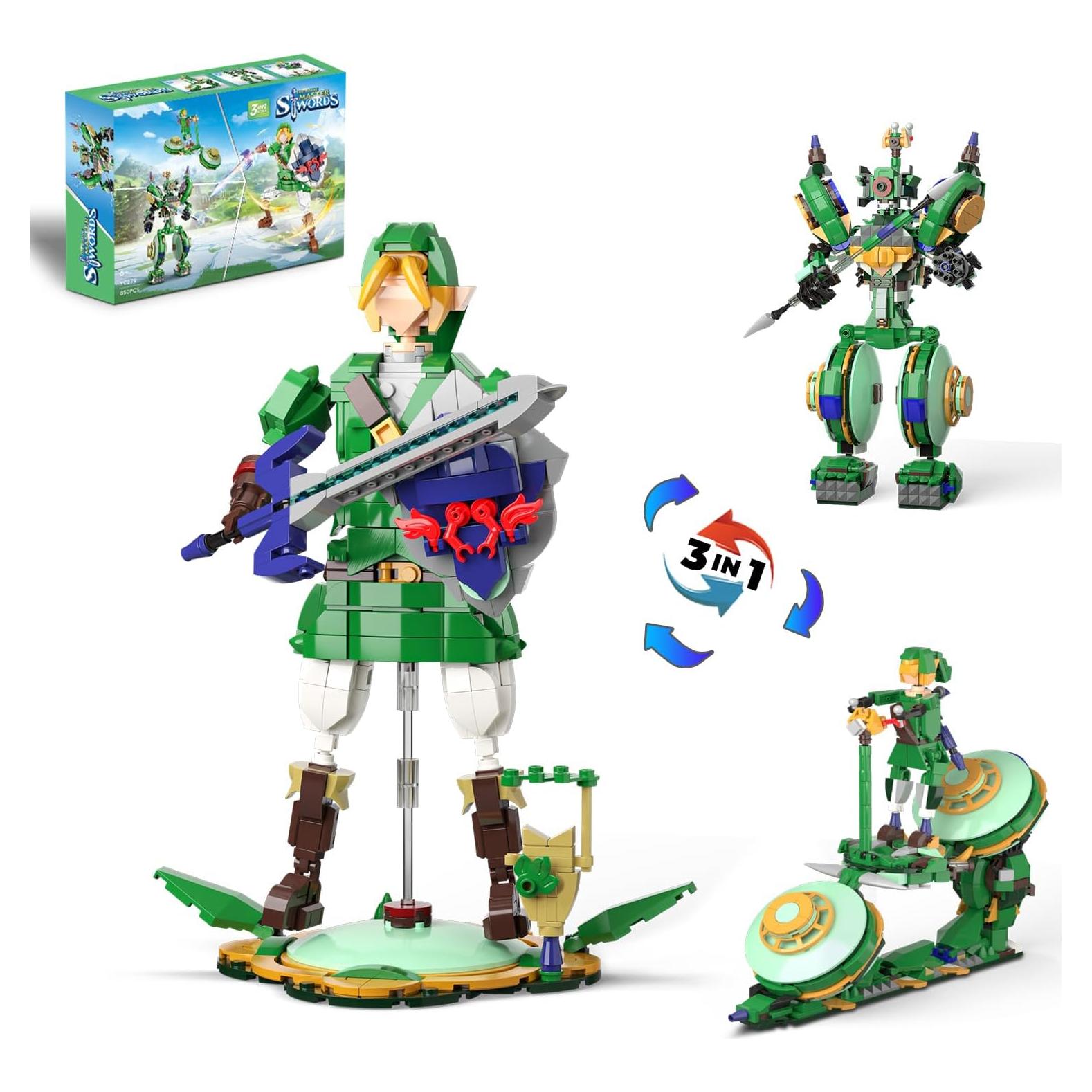 Set de Construcción 3 en 1 TOY PLAYER Zelda - 850 Piezas