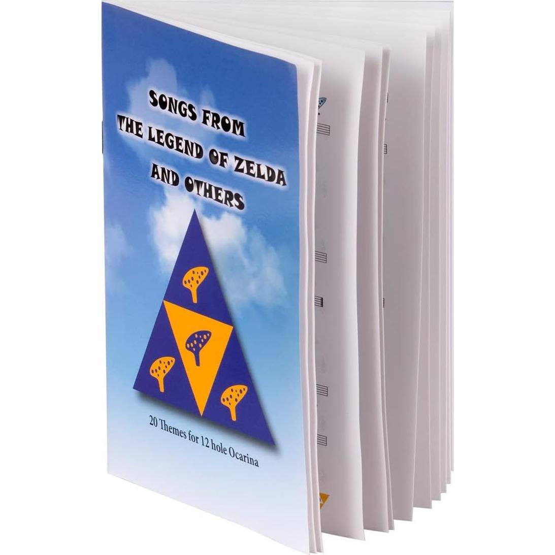 Ocarina Deekec 12 Agujeros C Azul con Libro y Soporte