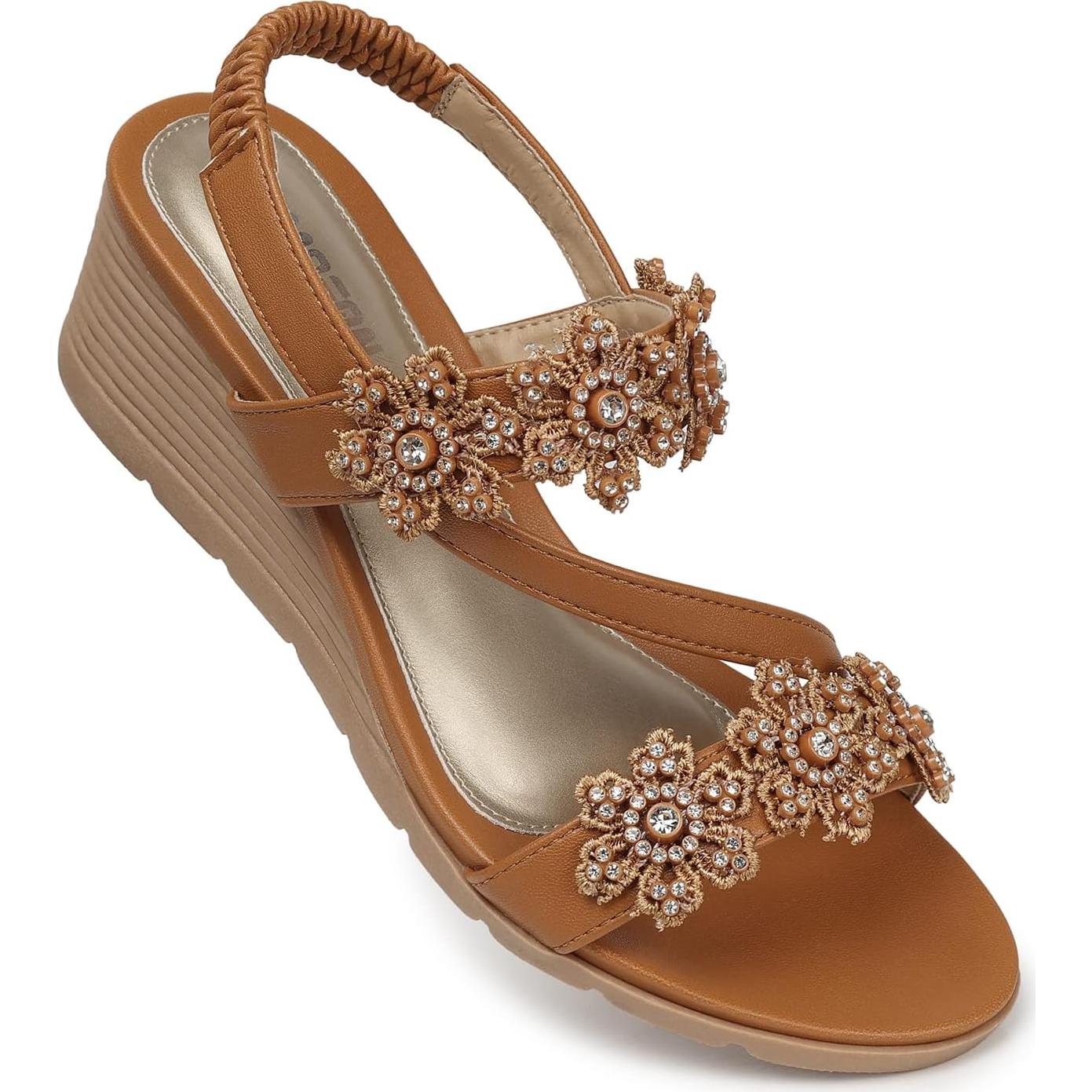 Sandalias Wedge TEMOFON para Mujeres Elegantes de Verano
