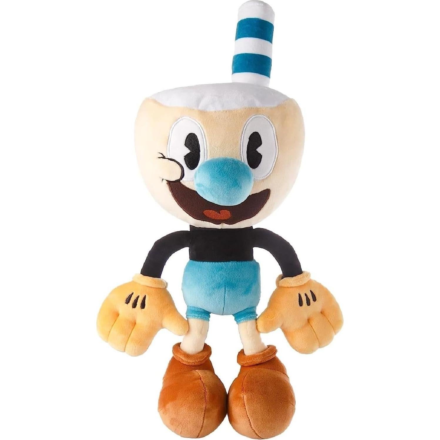 Peluche Cuphead y Mugman 38 cm - Juguete suave coleccionable