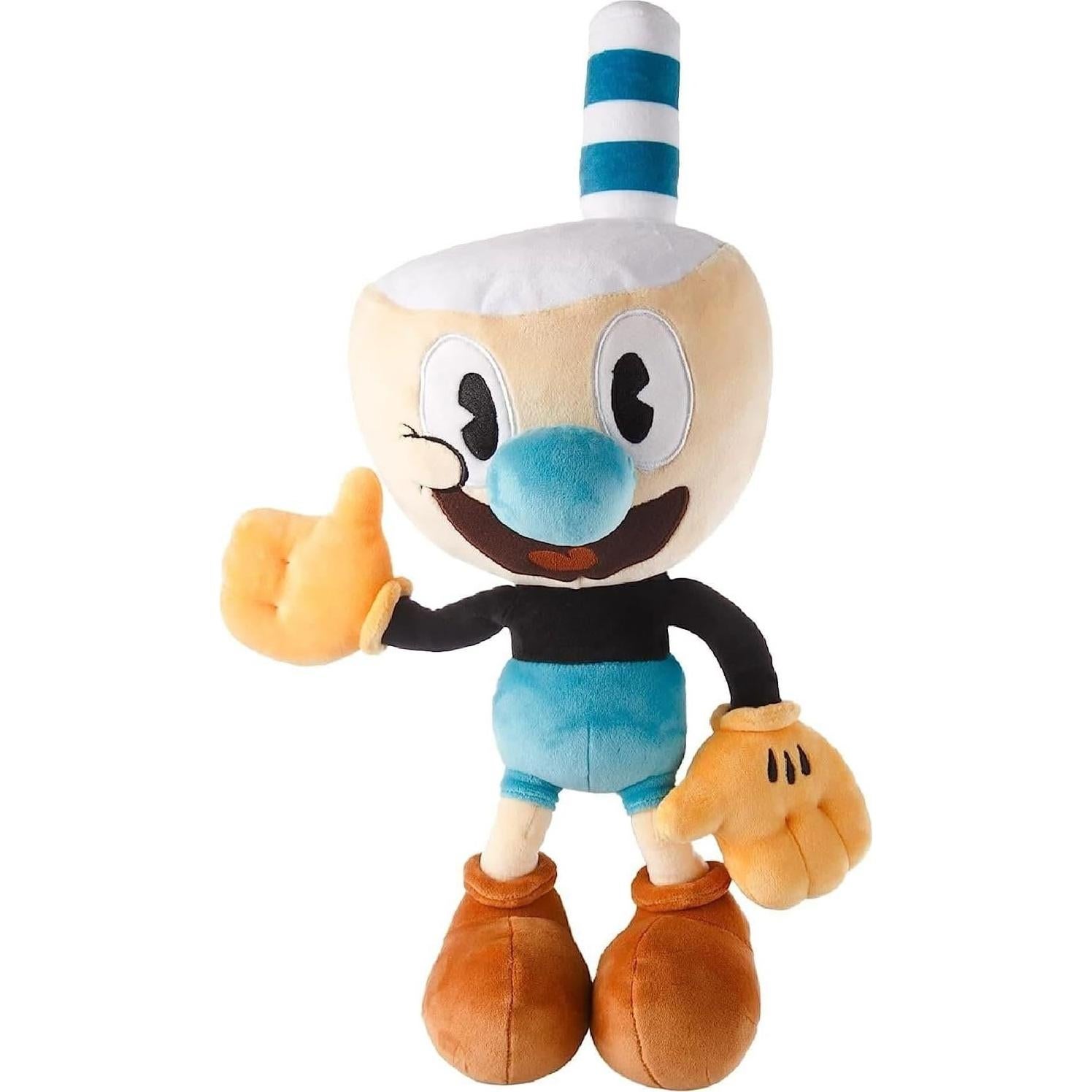 Peluche Cuphead y Mugman 38 cm - Juguete suave coleccionable