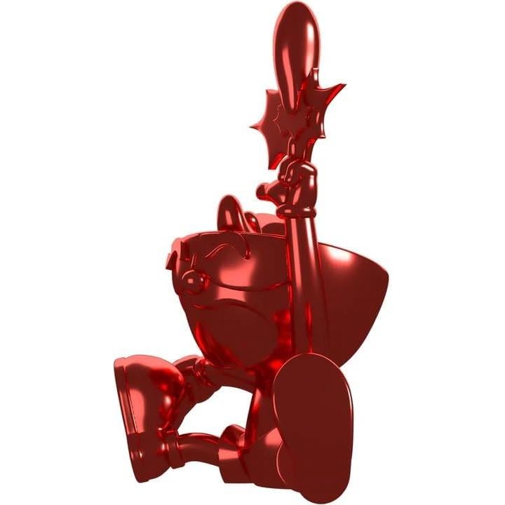 Figura de Vinilo Cuphead Rojo Cromado Youtooz 11.43 cm Limitada