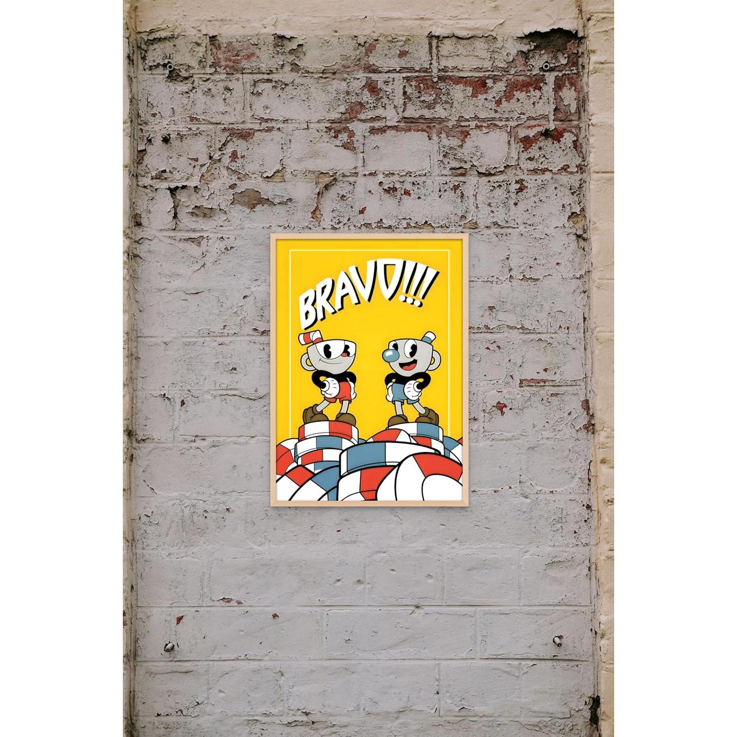 Set de 3 Pósters de Cuphead - Ouroboros Arte y Diseño - 20.32x25.4 cm