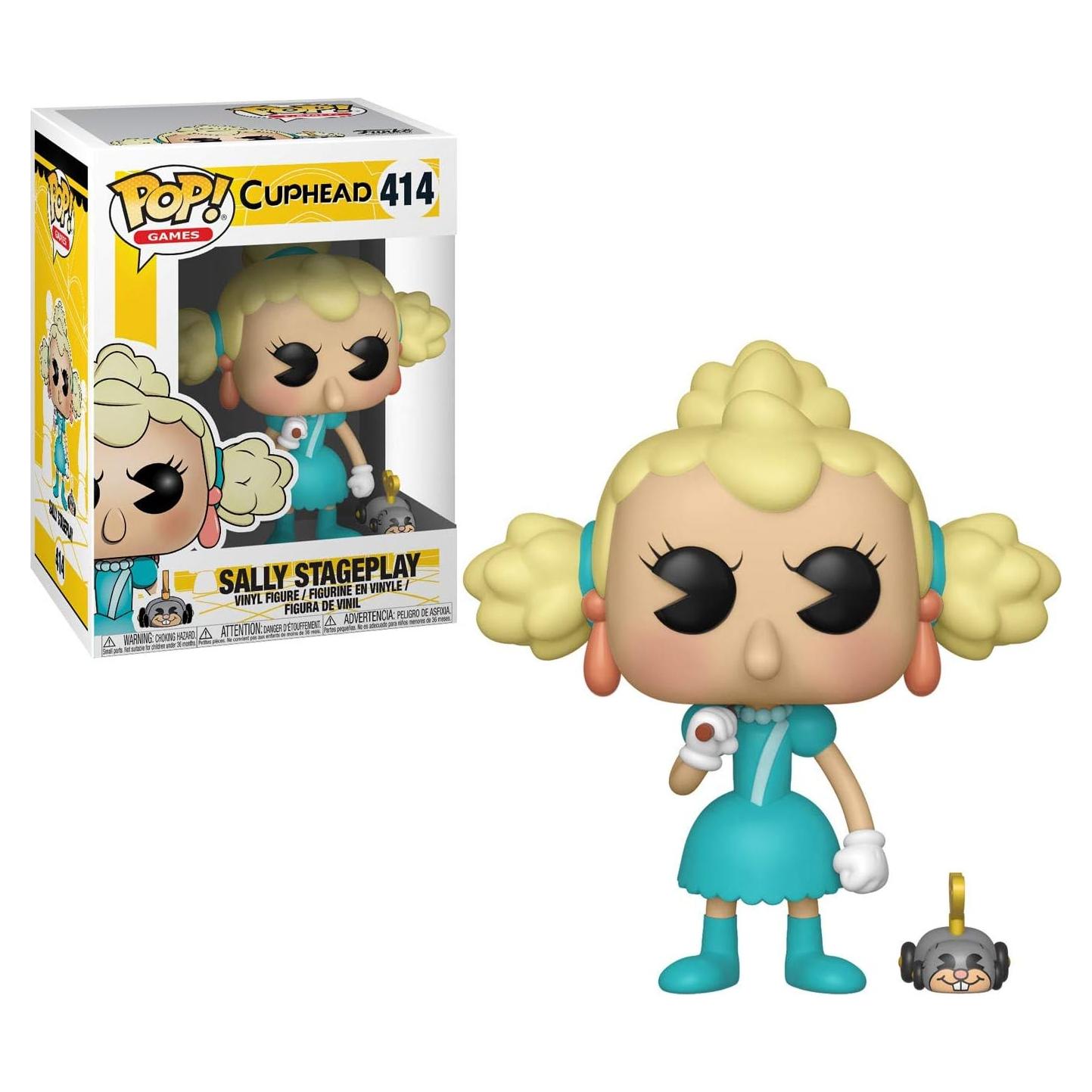 Figura Coleccionable Funko Pop Cuphead Sally y Ratón 9.5 cm
