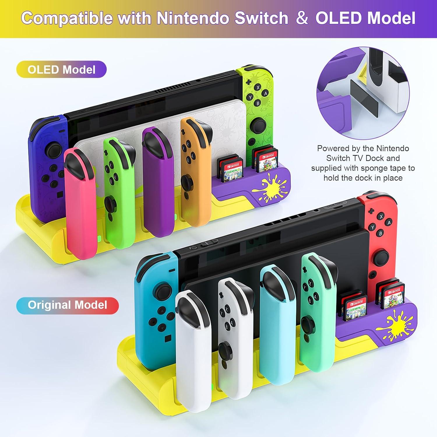 Estación de Carga Joycon Nintendo Switch OLED Splatoon 3