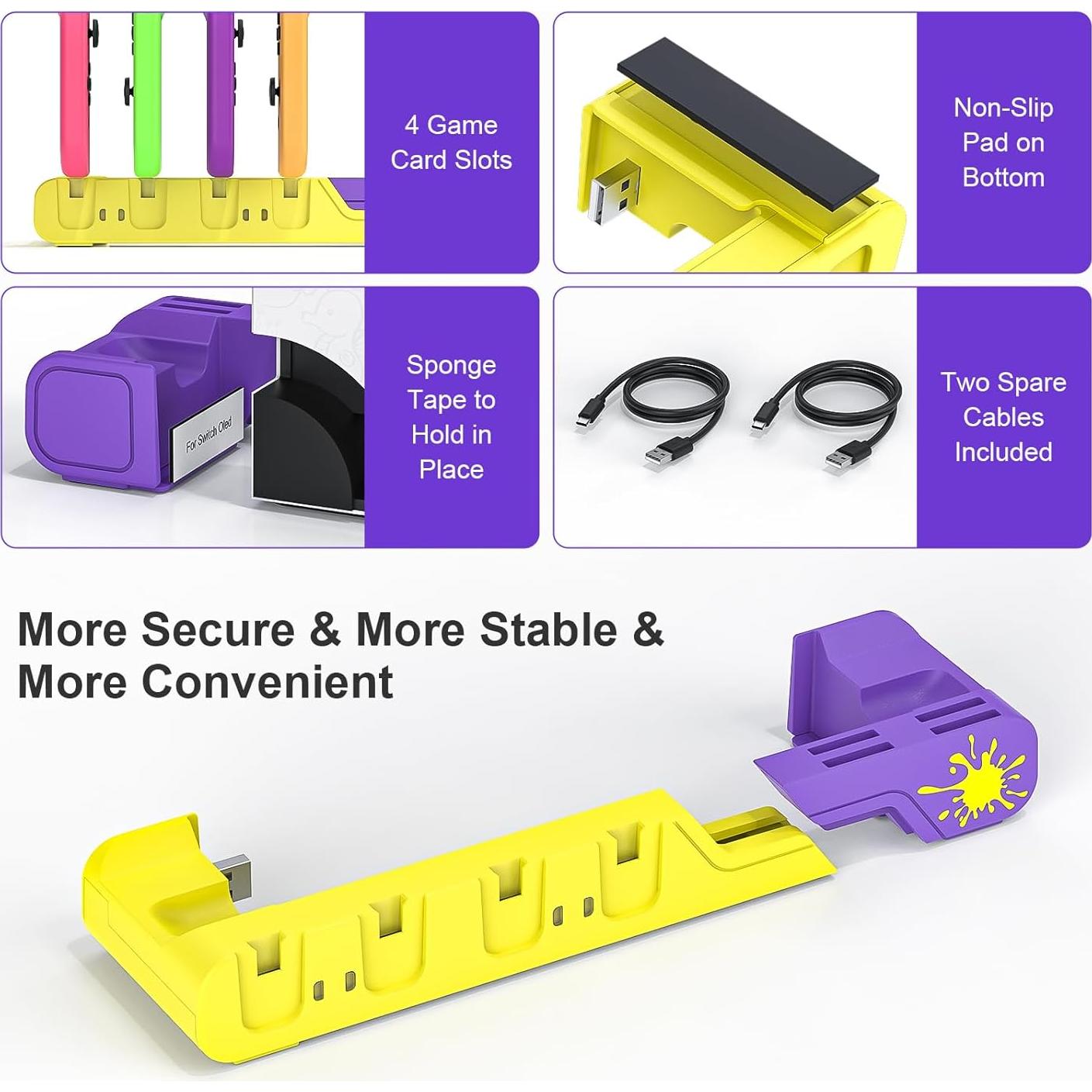 Estación de Carga Joycon Nintendo Switch OLED Splatoon 3