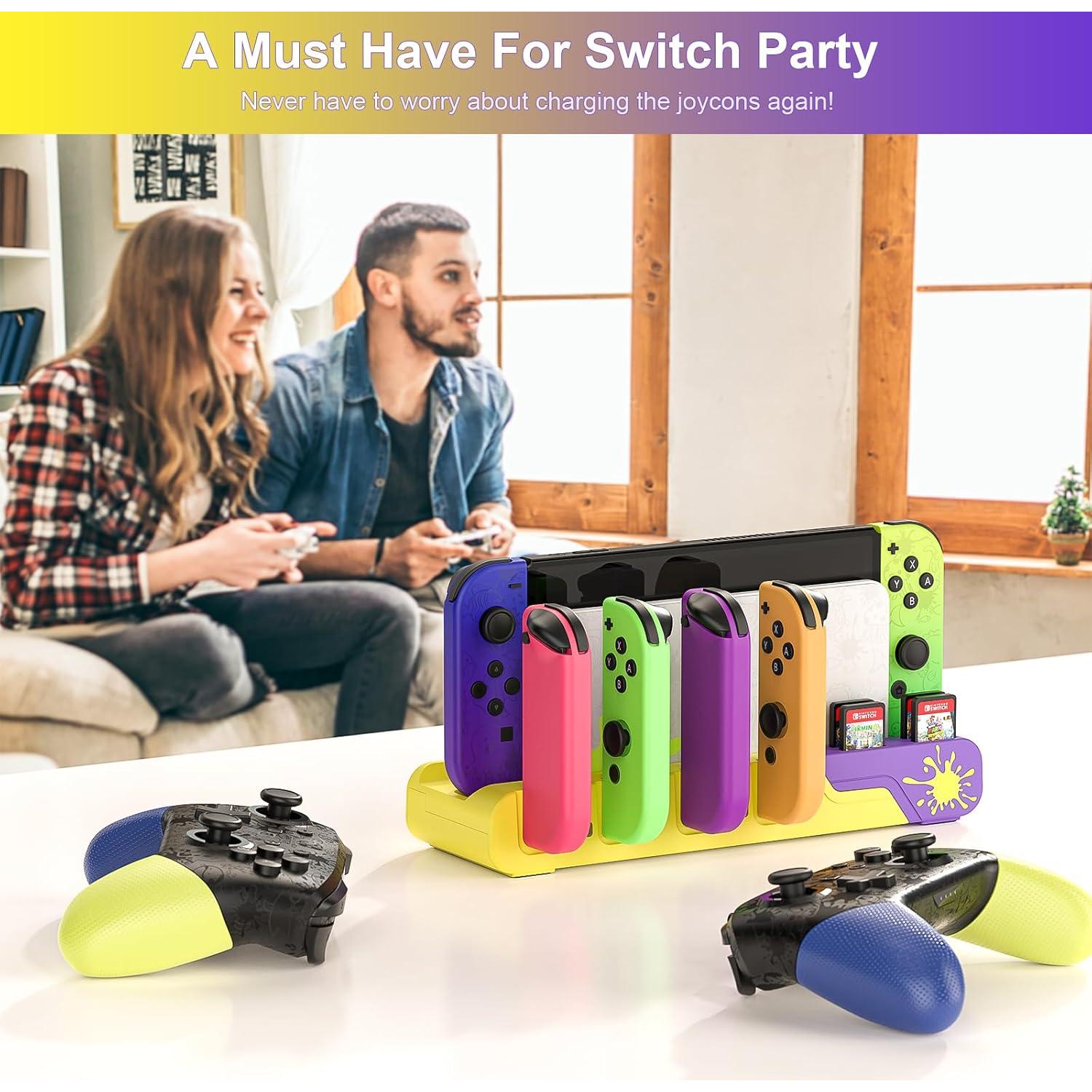 Estación de Carga Joycon Nintendo Switch OLED Splatoon 3