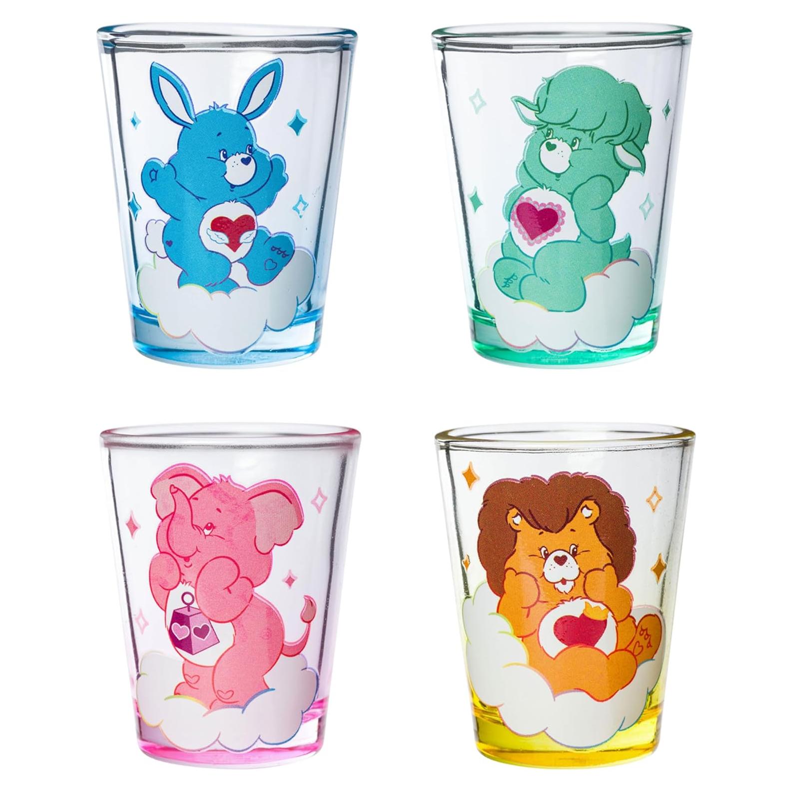 Set de 4 Mini Vasos Care Bears Cousins Silver Buffalo 44ml