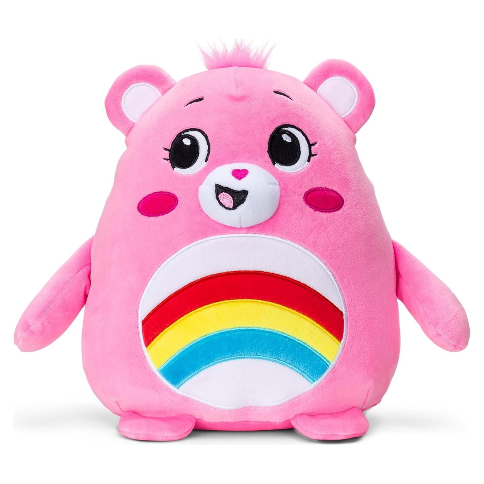 Peluche Cheer Bear Care Bears 25 cm Aplastable Rosa Suave