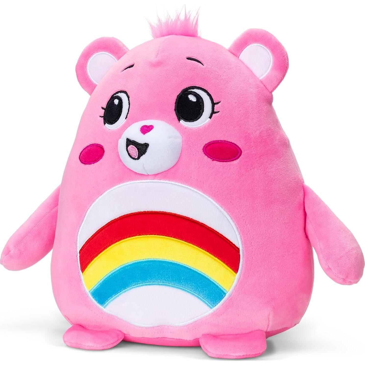 Peluche Cheer Bear Care Bears 25 cm Aplastable Rosa Suave